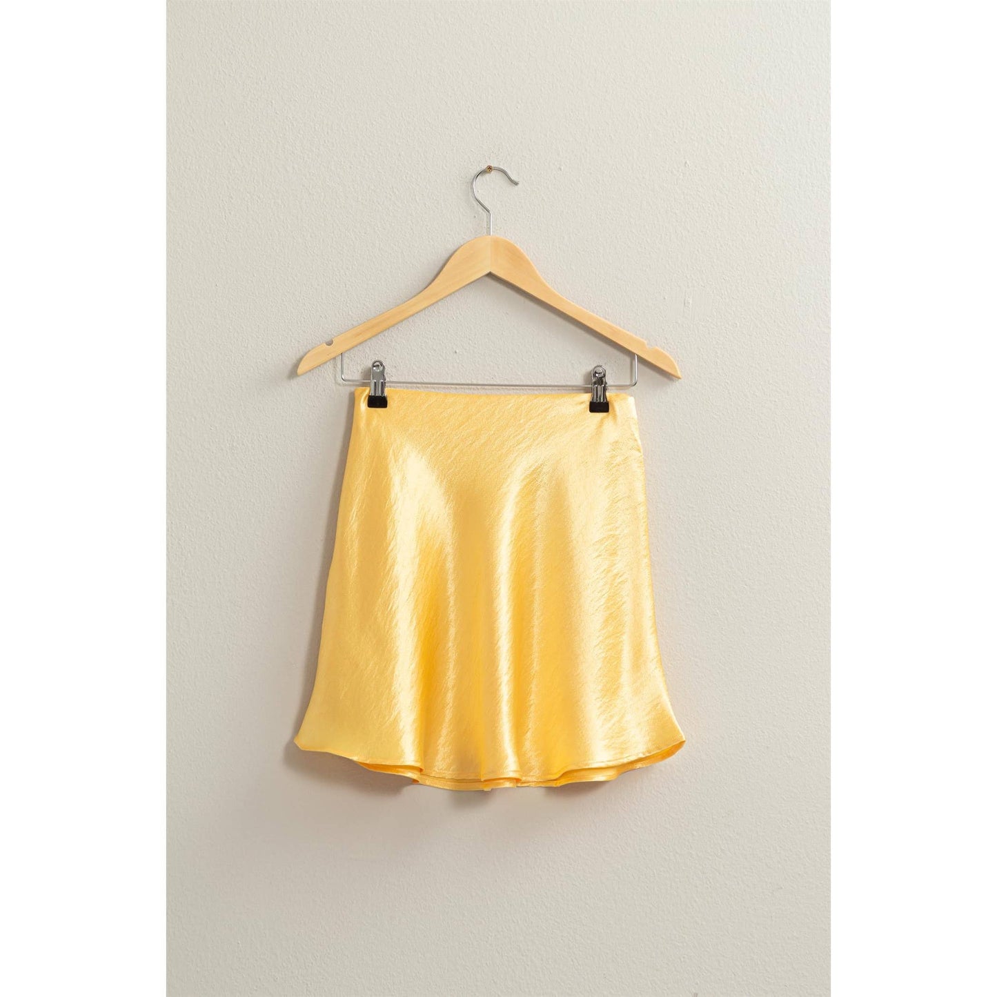HYFVE-Skater Satin Mini Skirt