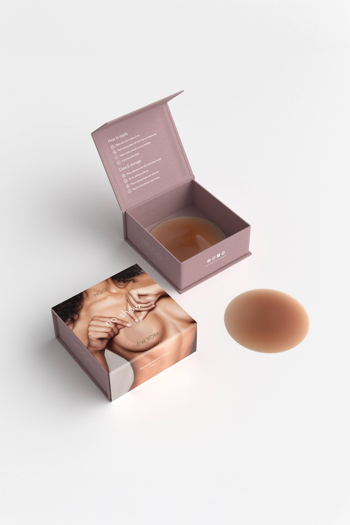 NOOD - No-Show | Reusable Adhesive Nipple Covers
