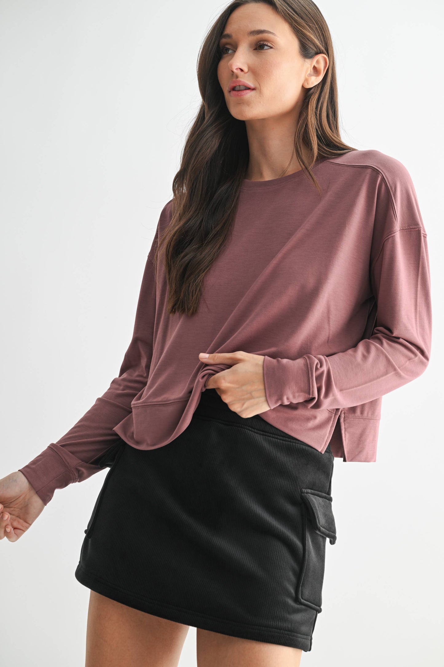 Mono B - Easy Edge Boxy Long Sleeve