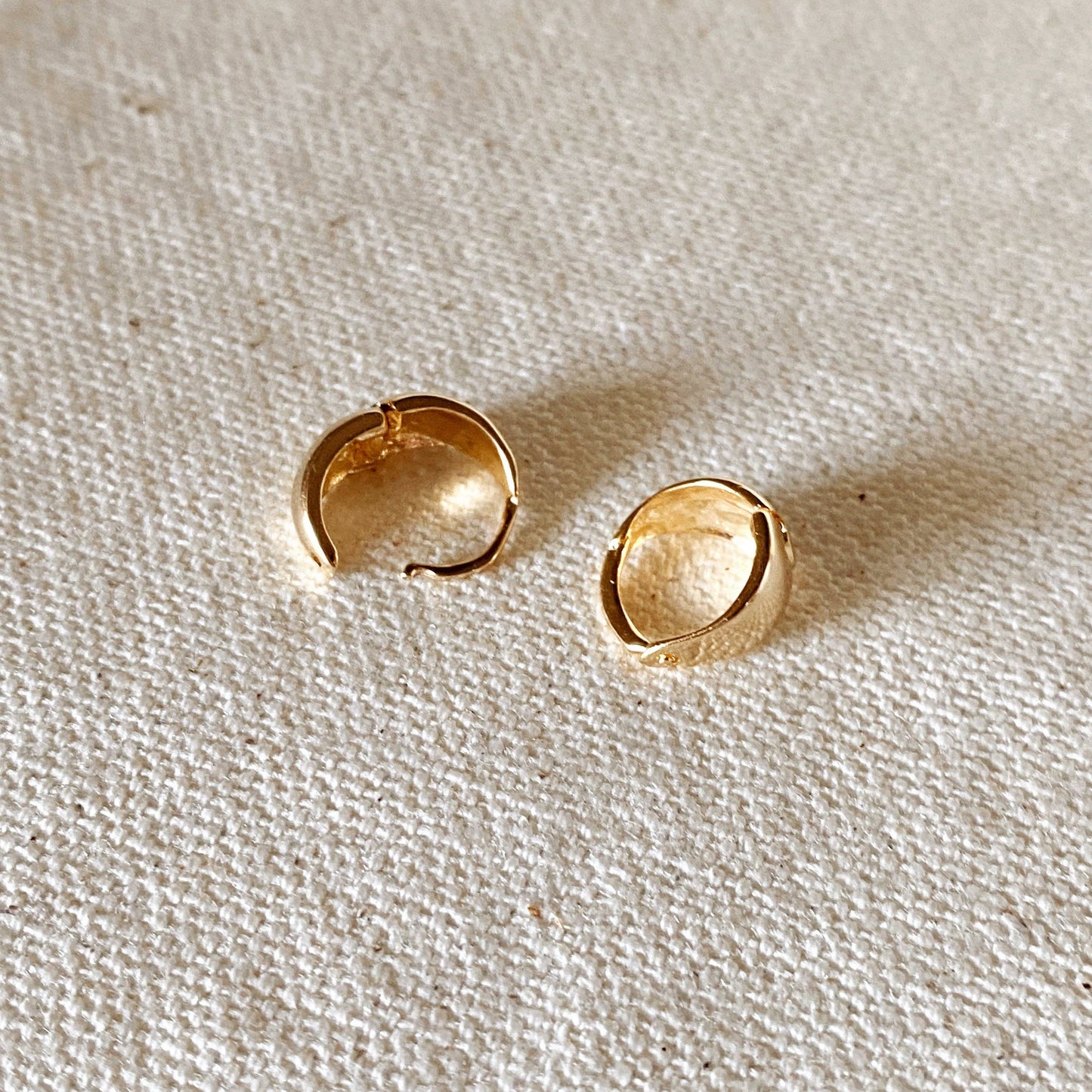 GoldFi - 18k Gold Filled Polished Clicker Hoop Earrings