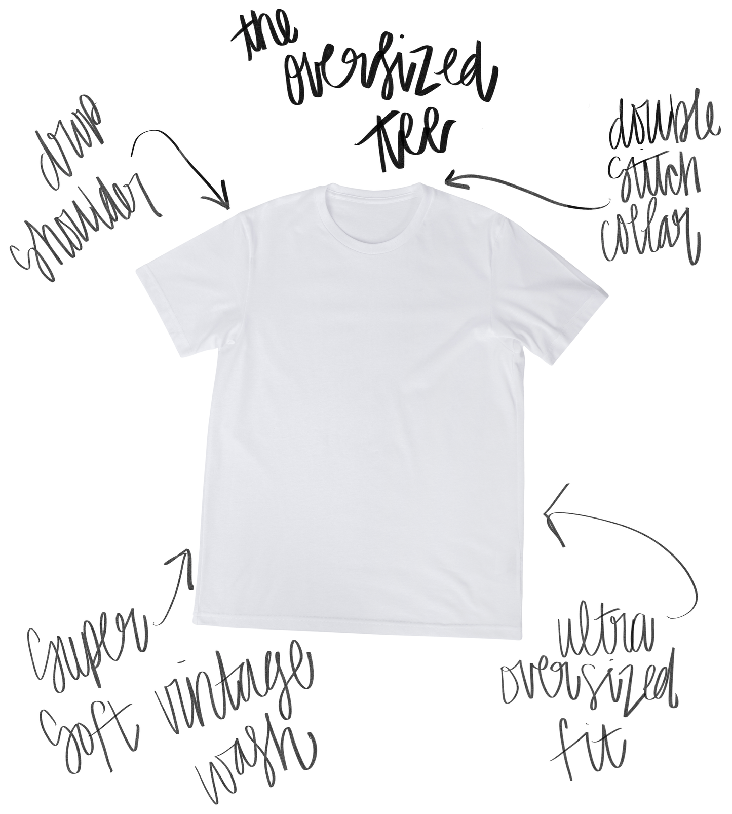 The Clandestine Underground - The Lake Days Club, Summer Oversized T-Shirt