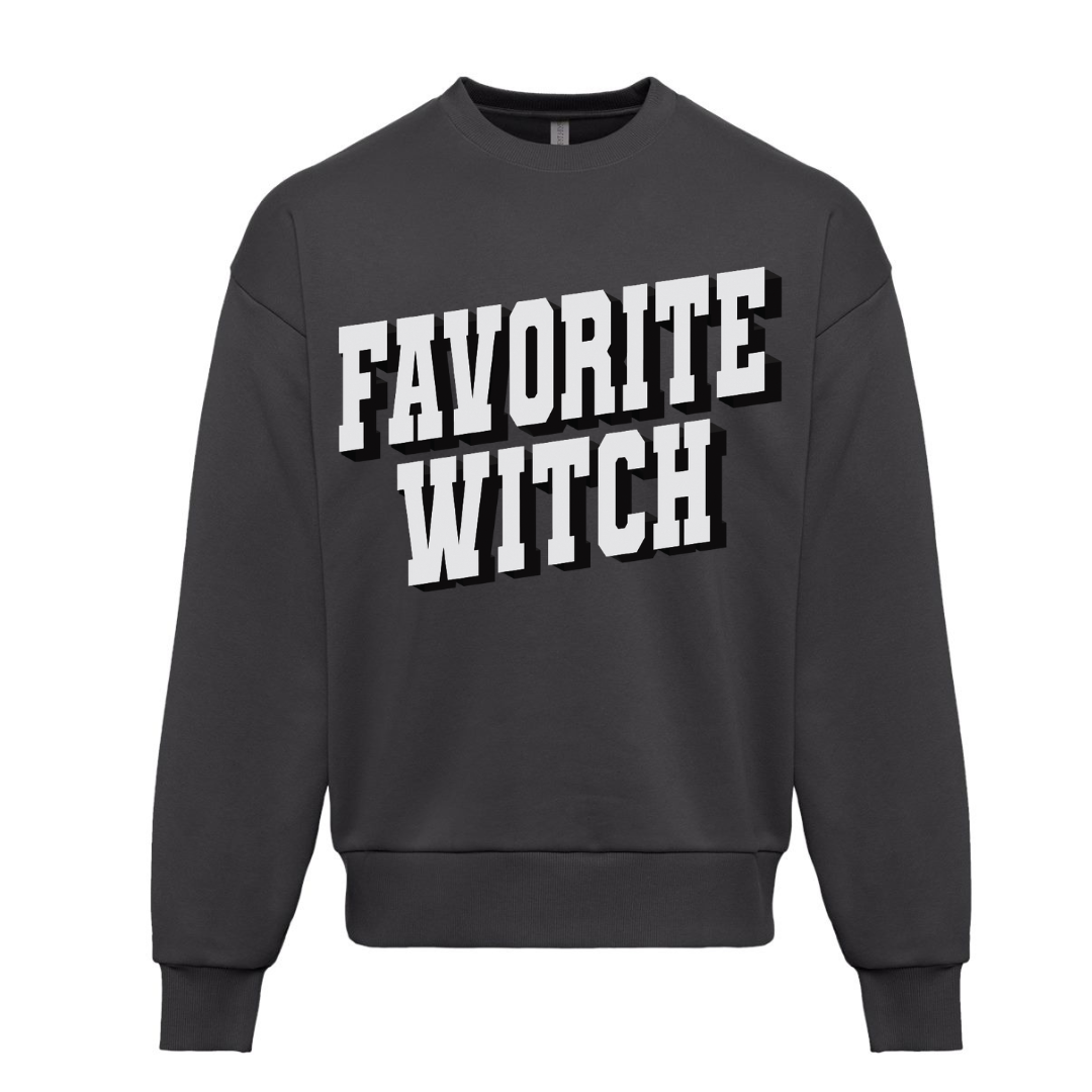 The Babe Co. - Favorite Witch Women's Halloween Graphic Sweatshirt