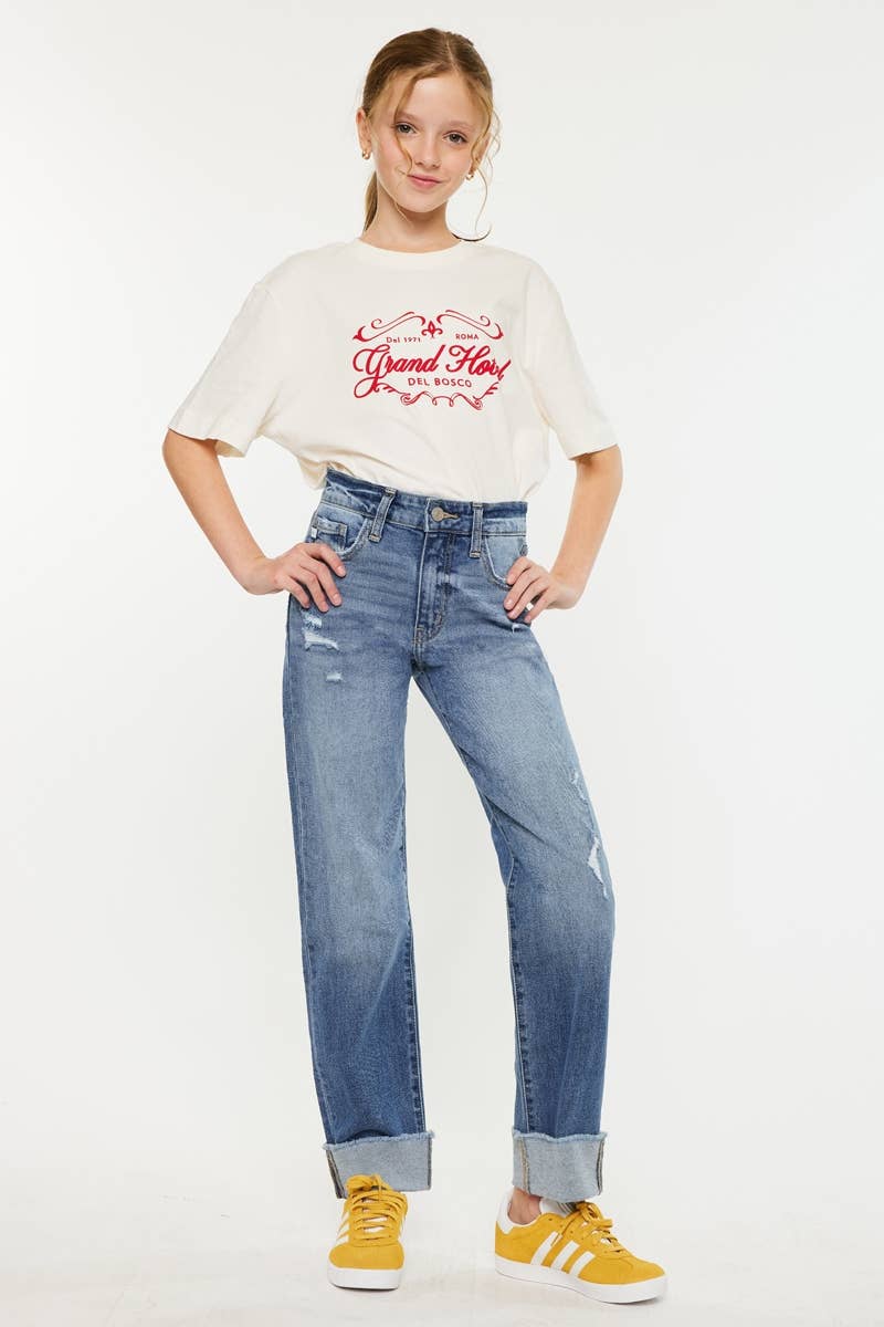 Kan Can USA - High Rise Straight Jeans