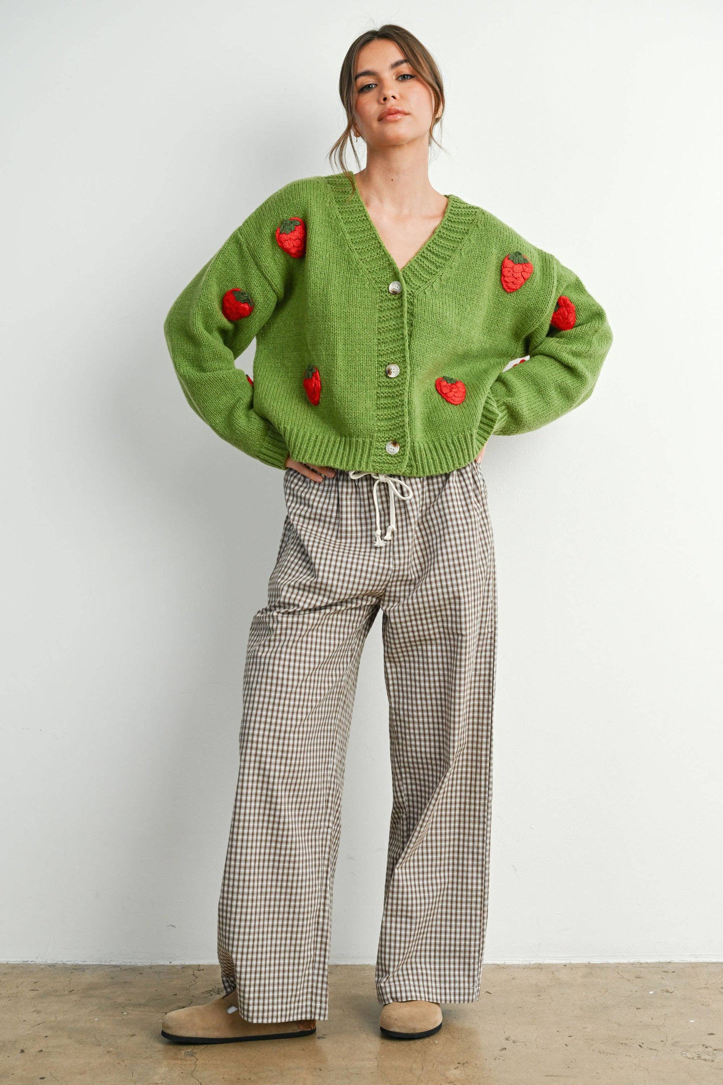 BUTTERMELON - Loose-Fit Adjustable Tie-Front Pants
