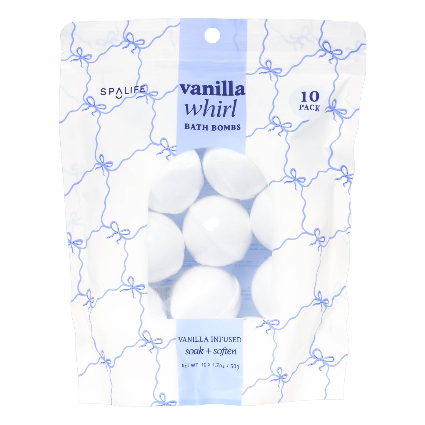 My Spa Life - Valentine’s Vanilla Whirl Bath Bombs – 10 Pack