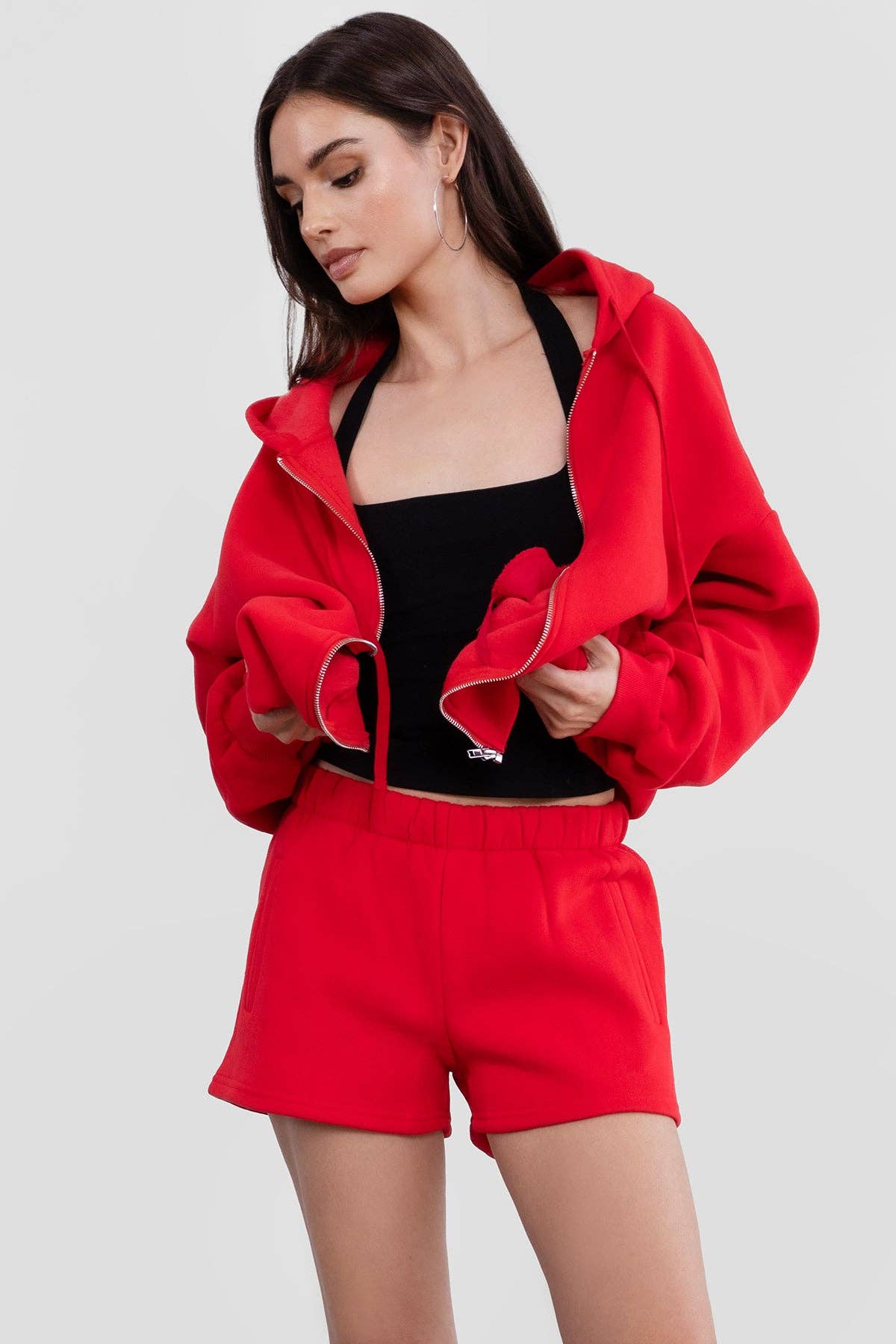 TICTOC - MOMO Casual High Waist Fleece Shorts