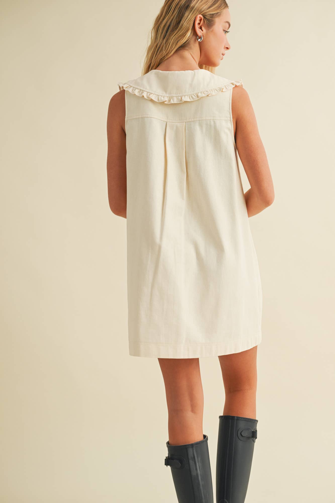 Mustard Seed - FRILL COLLAR MINI DRESS