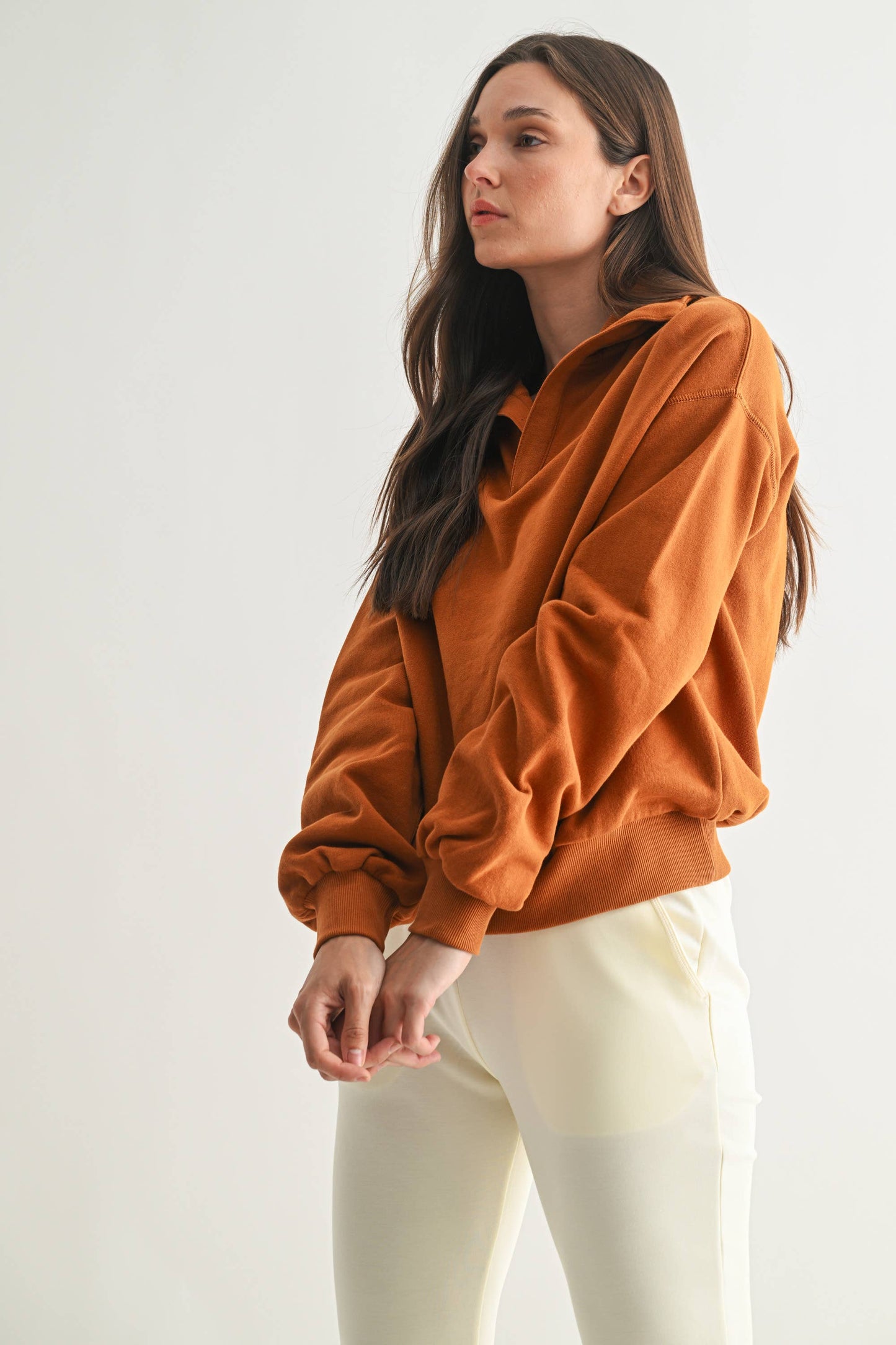 Mono B - Lounge Layer Long Sleeve Collared Shirt