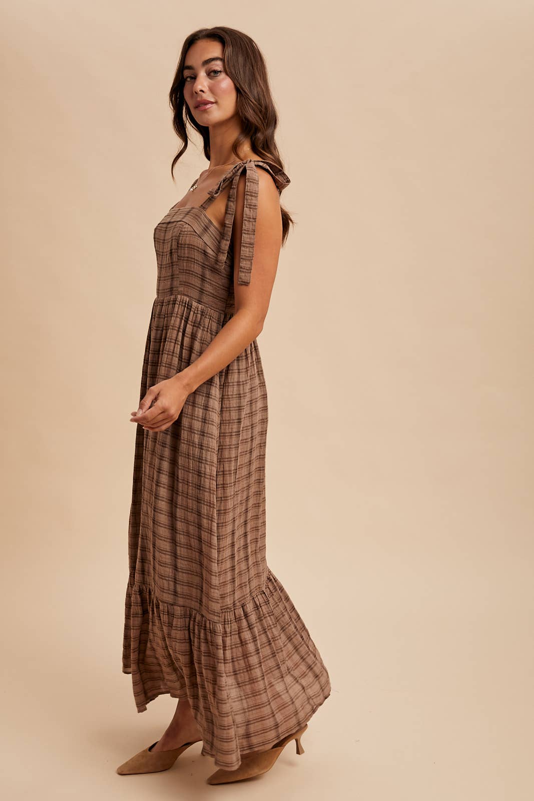 In Loom - TARTAN COTTON MAXI DRESS