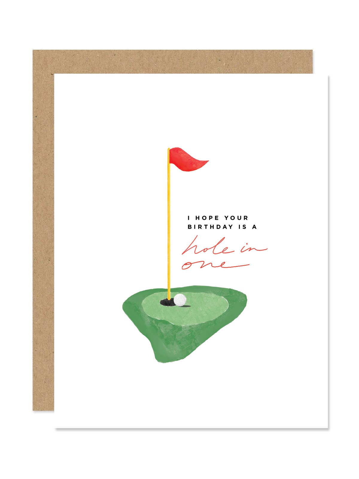 Maddon and Co - Golf Hole in One Birthday Card