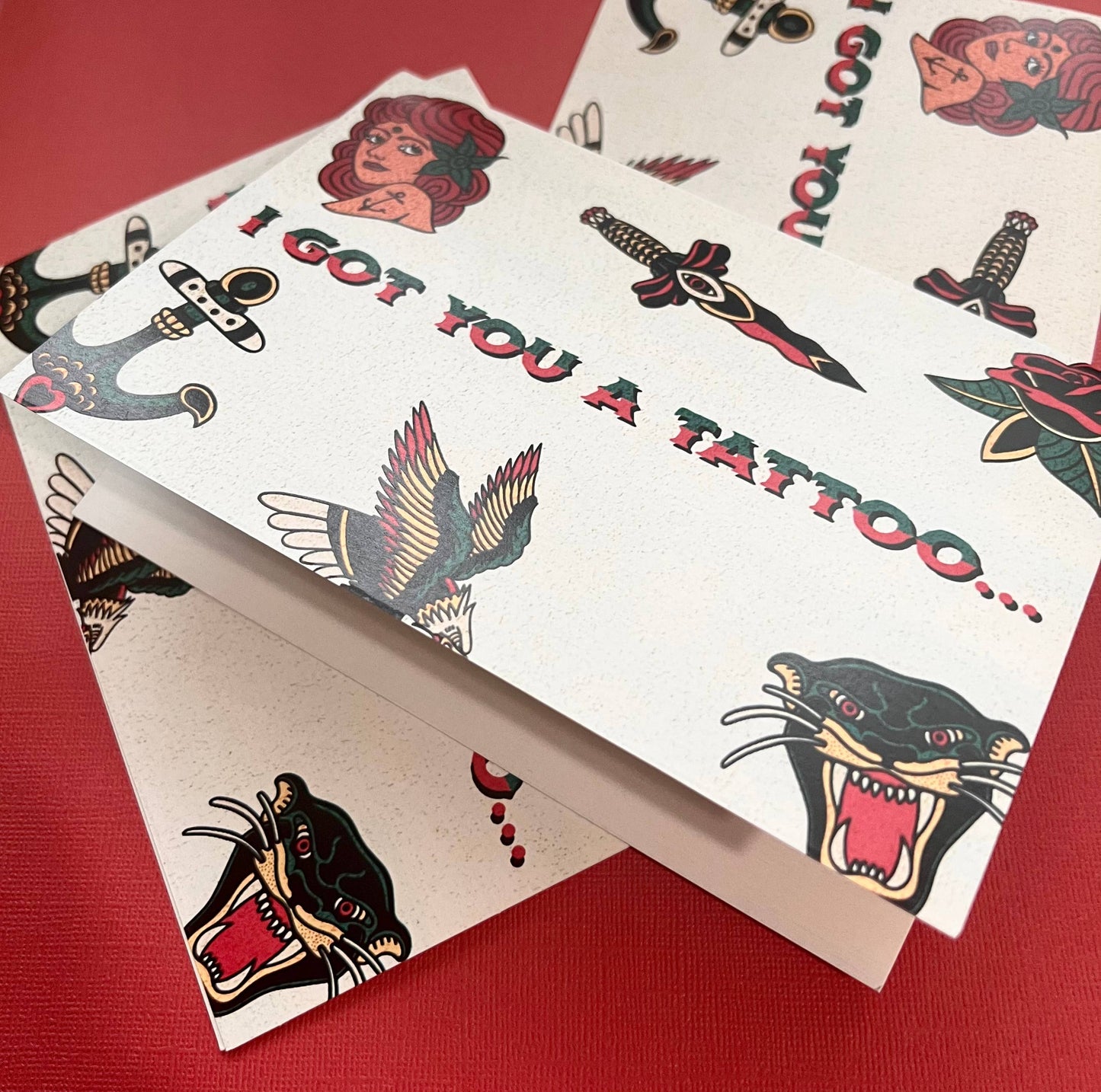 Seventh Eclectic - I got you a Tattoo - Greeting Card