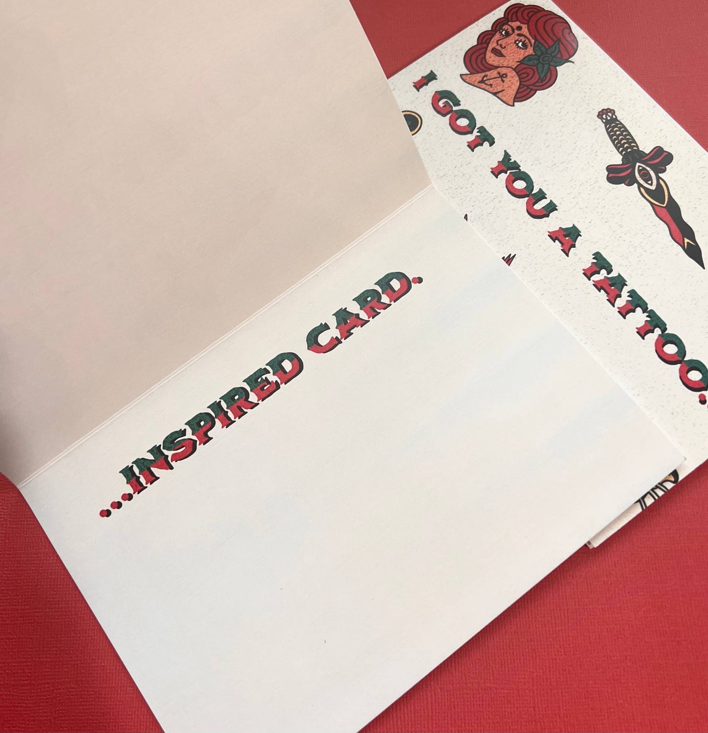 Seventh Eclectic - I got you a Tattoo - Greeting Card