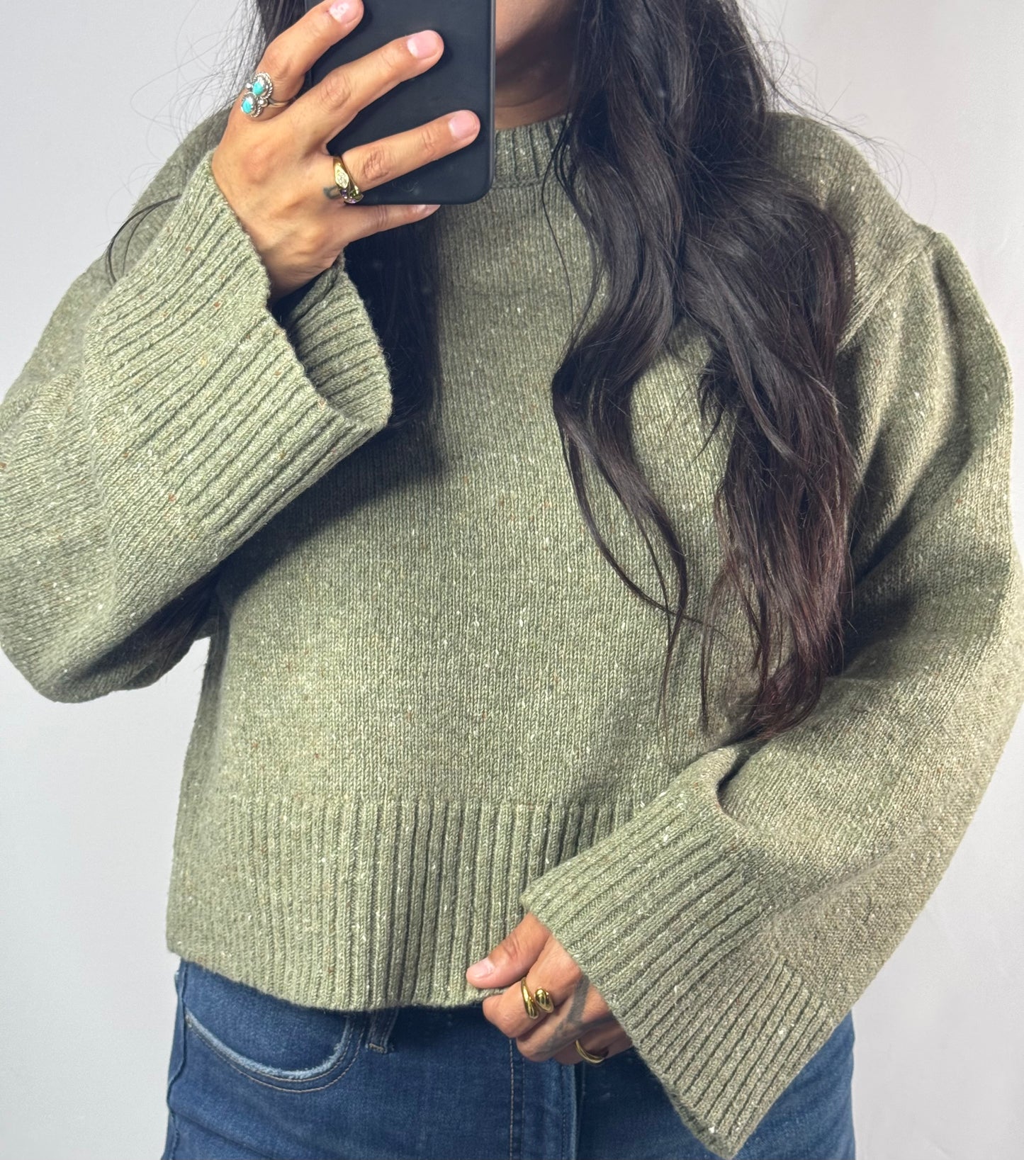 Let's Get Coffee sprinkled effect sweater