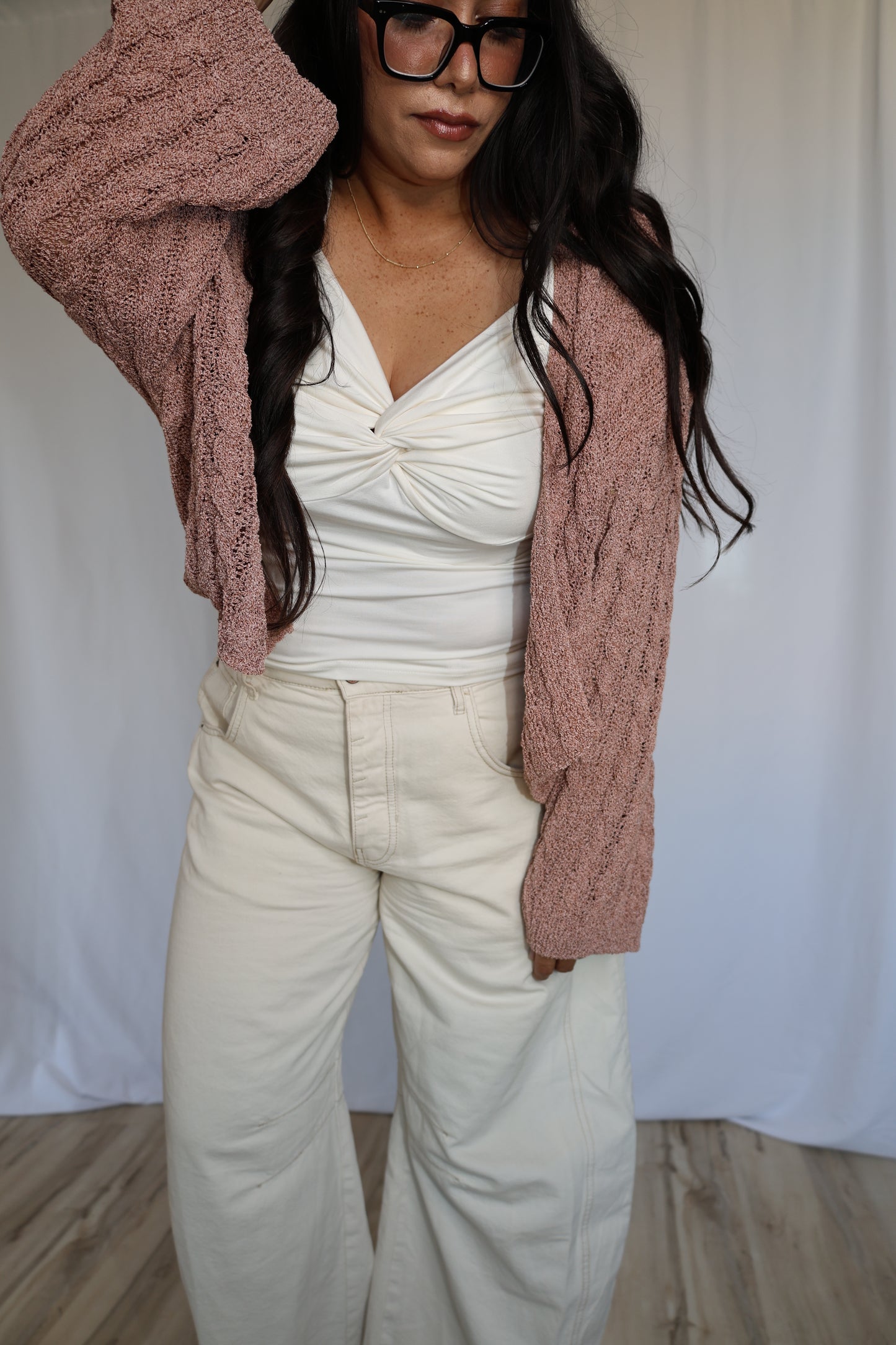 It's Like Fate light weight open cable knit cardigan
