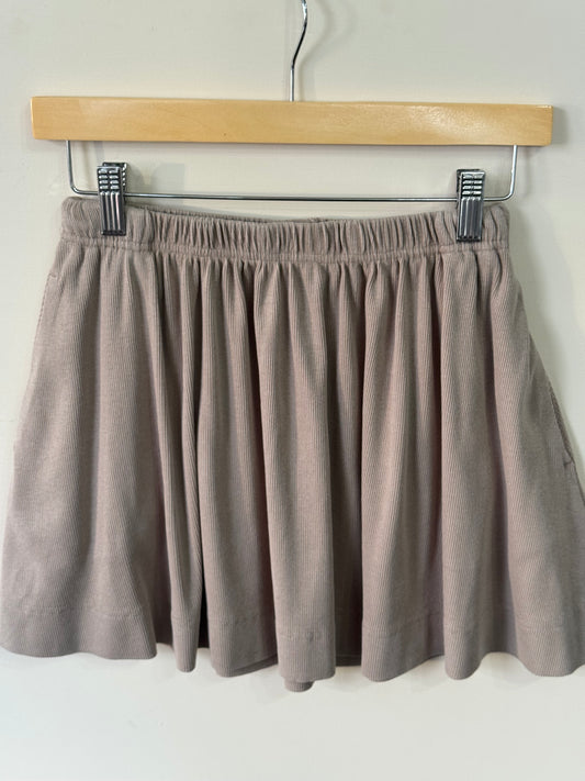 Mono B - Taupe Coastline Skater Skirt w/ Pockets