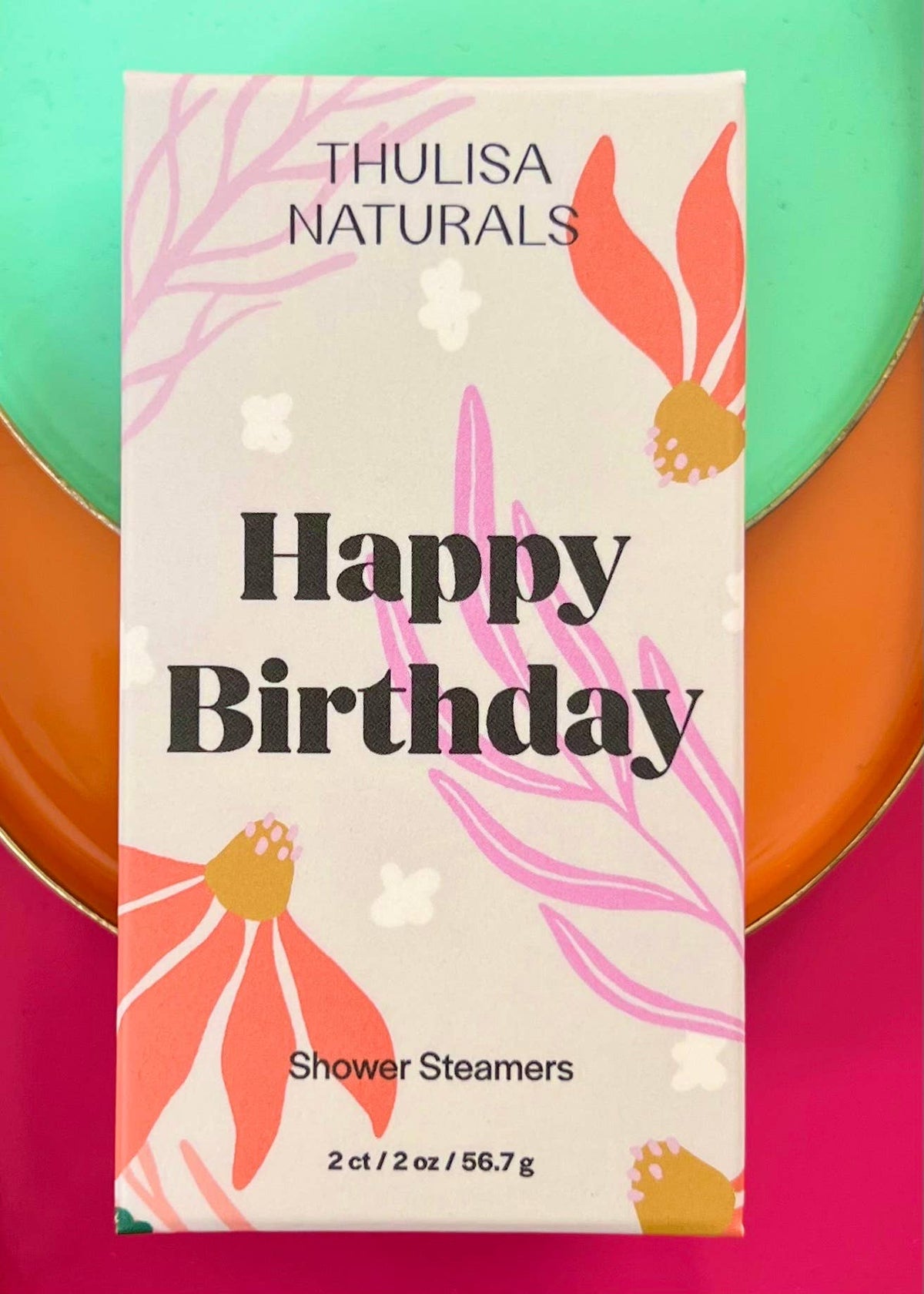 Thulisa Naturals™  | Bath + Body - Shower steamers | Lavender geranium | 2 pack Happy Birthday