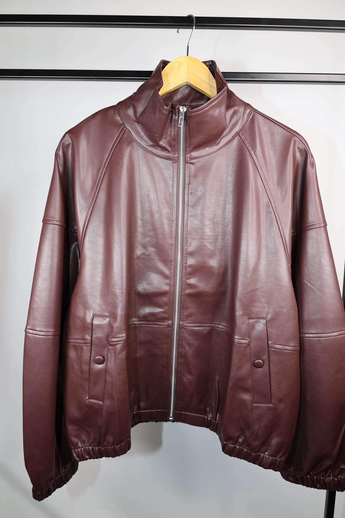 Livin It Up faux leather jacket