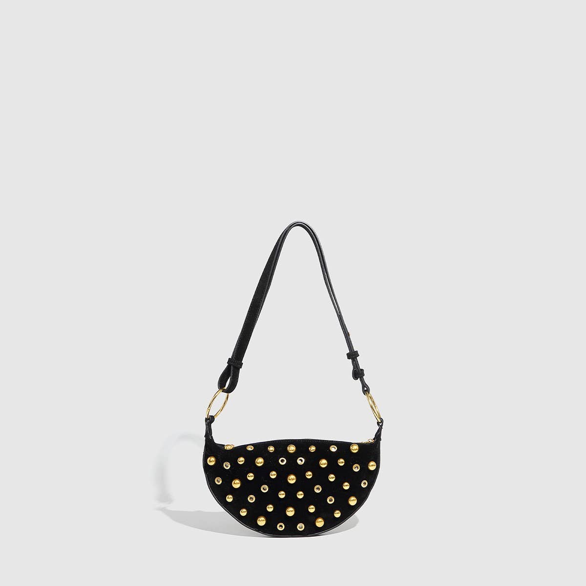 ACCITY - Stud & Grommet Shoulder Bag for Women