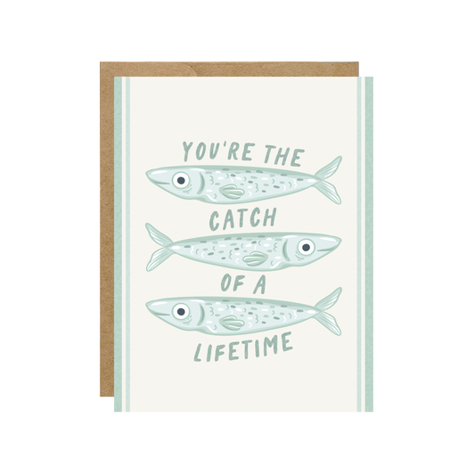 Simple Whimsy - Catch of a Lifetime - Fish Sardine Love Card