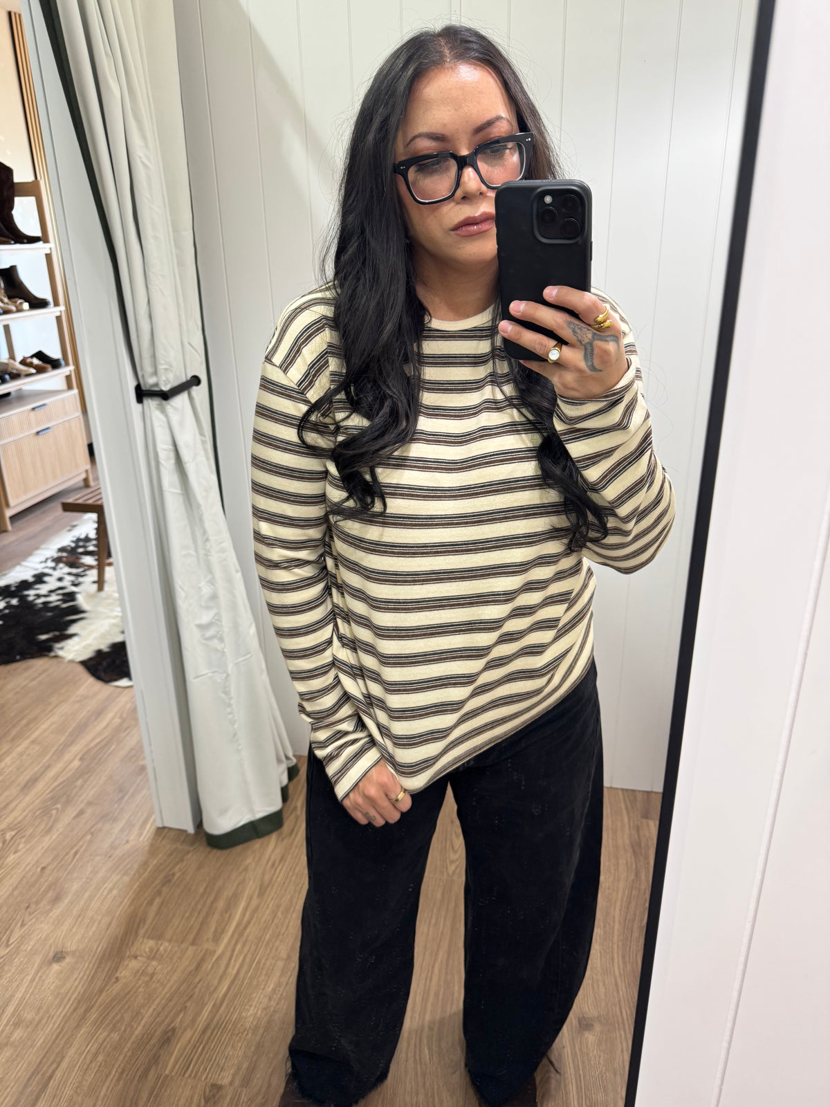 How's It Gonna Be stripe long sleeve