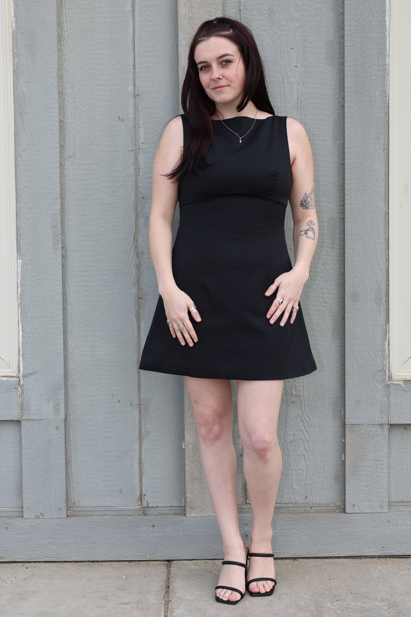 TICTOC - Aleina Low-back Perfect Mini Dress