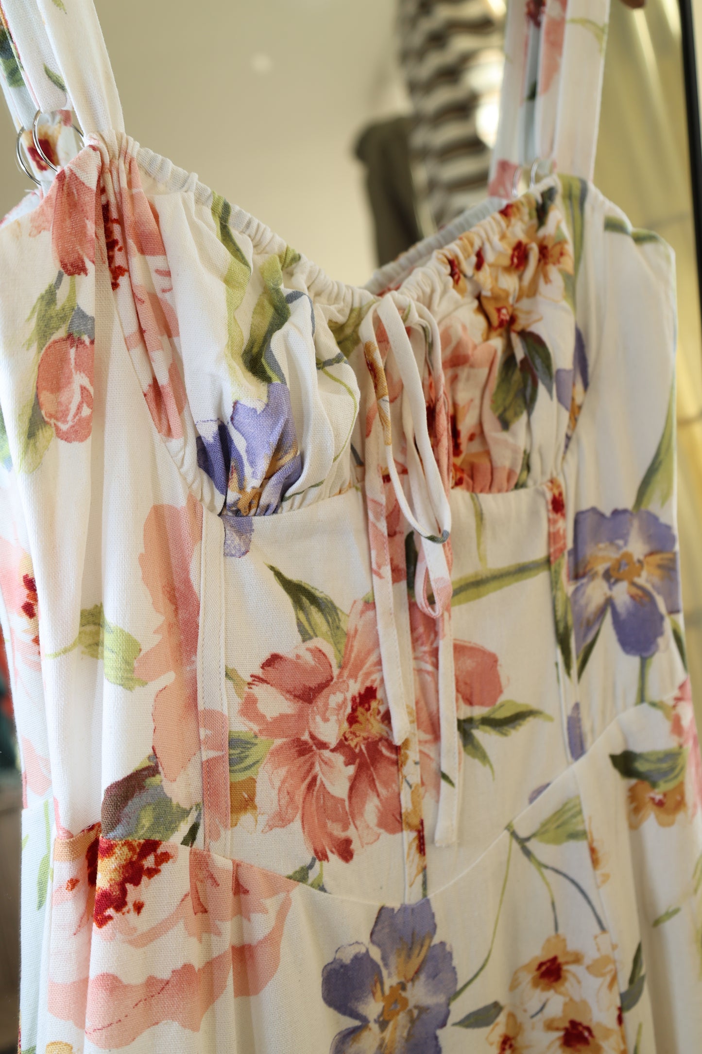 Dress Forum - Spring Garden Lace-up Corset Style Midi Dress