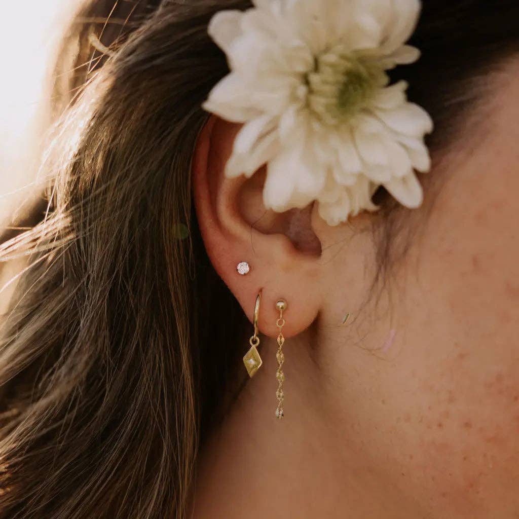 Mauve Jewelry Co. - Diamond Flat Back Studs
