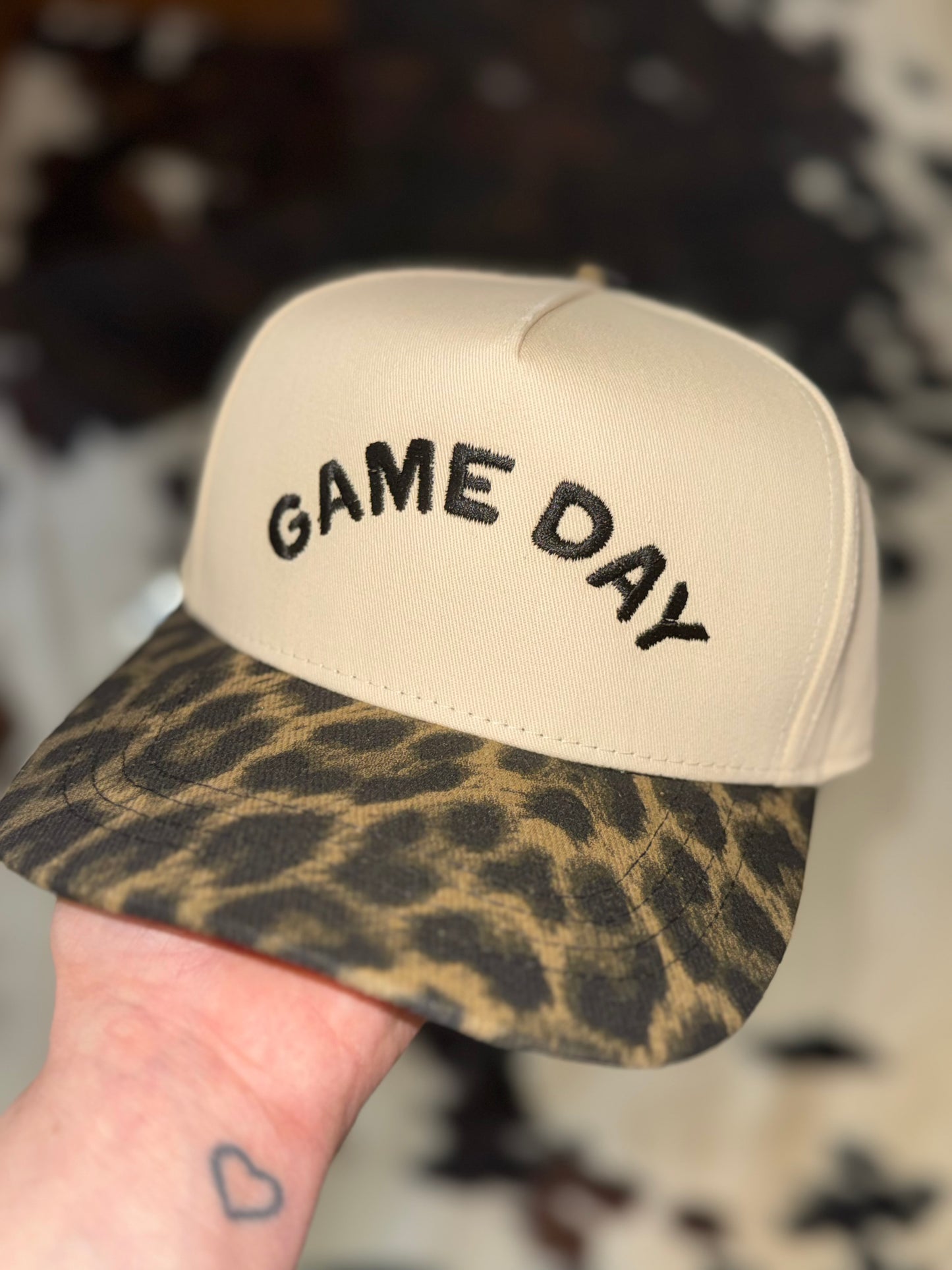Ruby Moon - Leopard Game Day Embroidered Hat