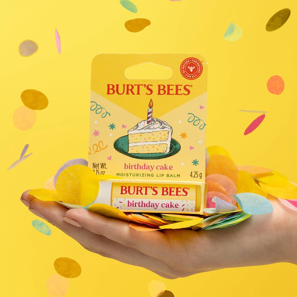 Burt's Bees - Birthday Cake Moisturizing Lip Balm With Beeswax Blister Box