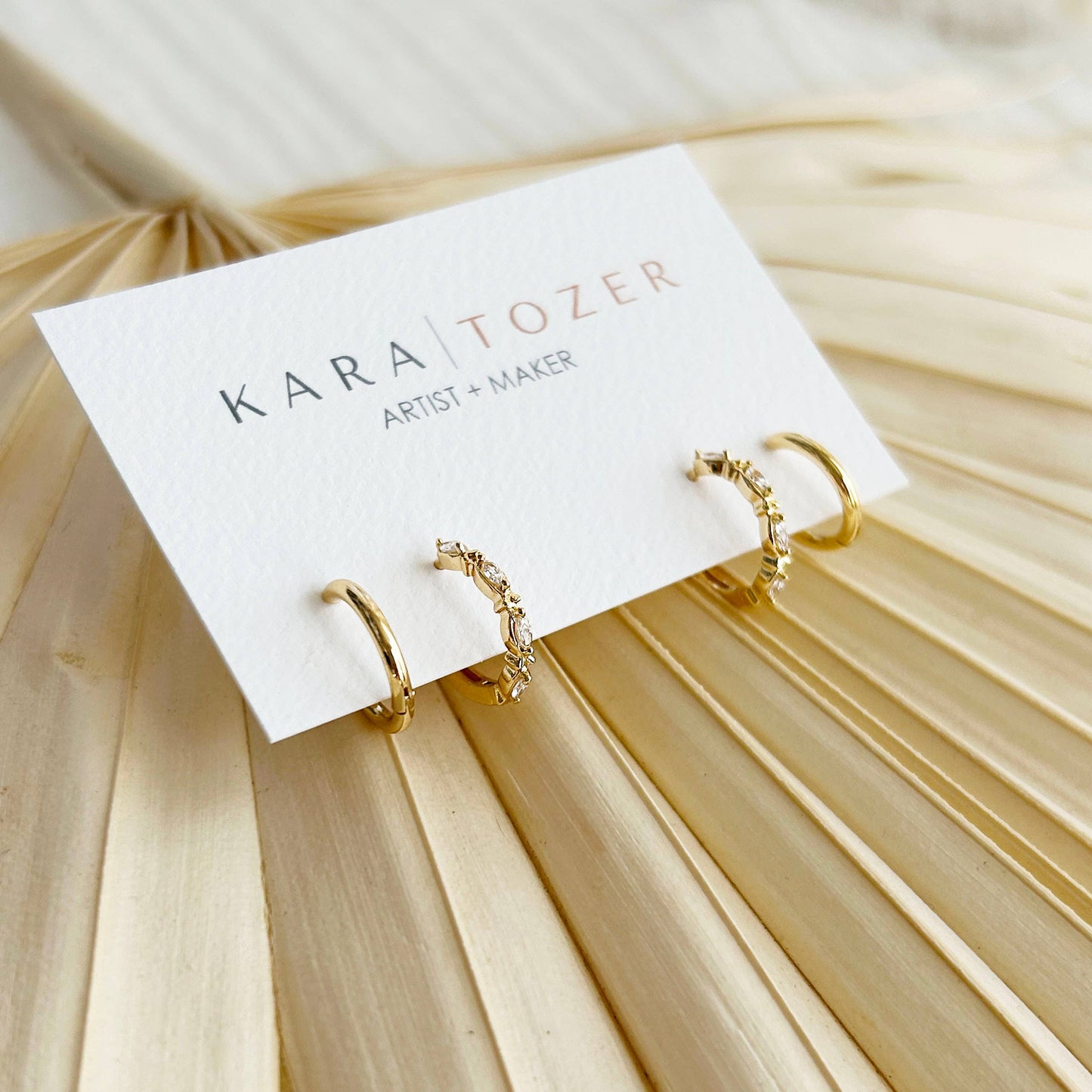 KARA | TOZER - Marquise Hoop Stacking Set #15