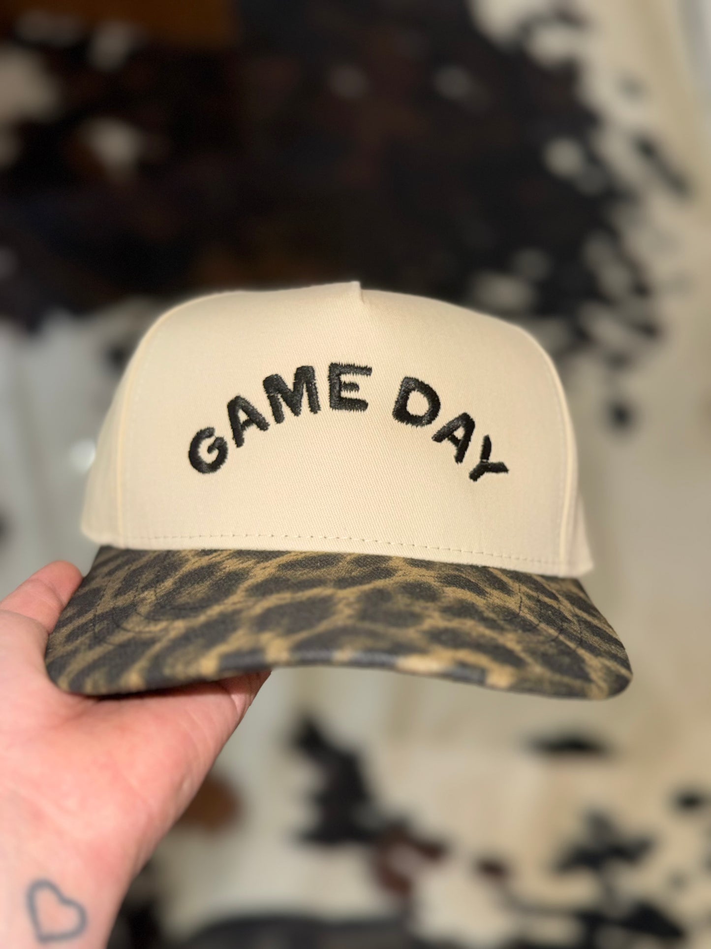 Ruby Moon - Leopard Game Day Embroidered Hat