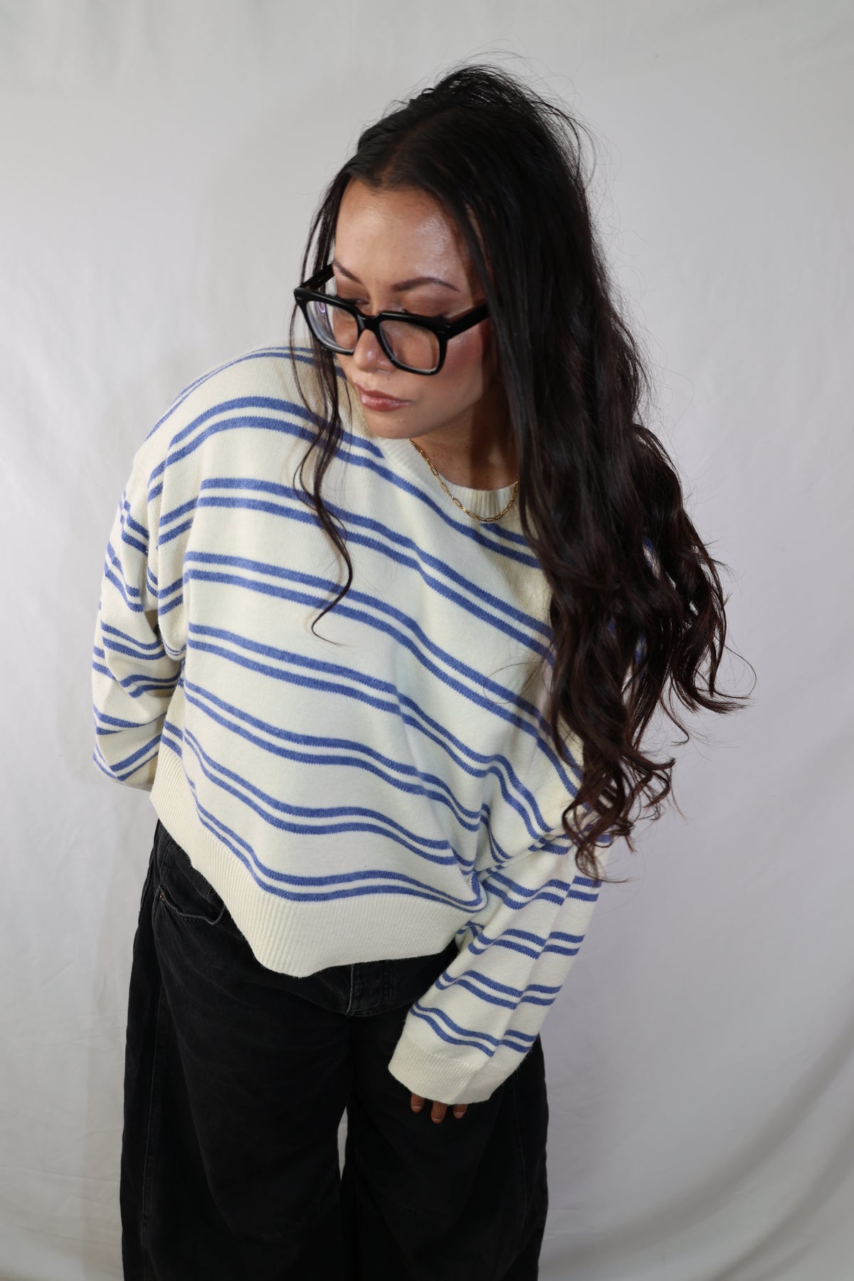 Remember When oversized stripe sweater