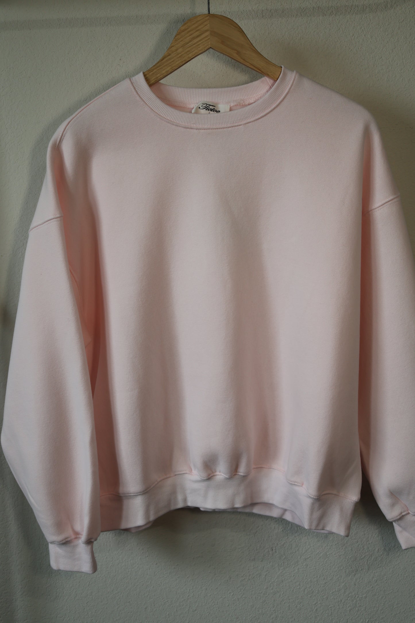 TICTOC - VARSITY Fleece Crew Neck Pullover Sweatshirt