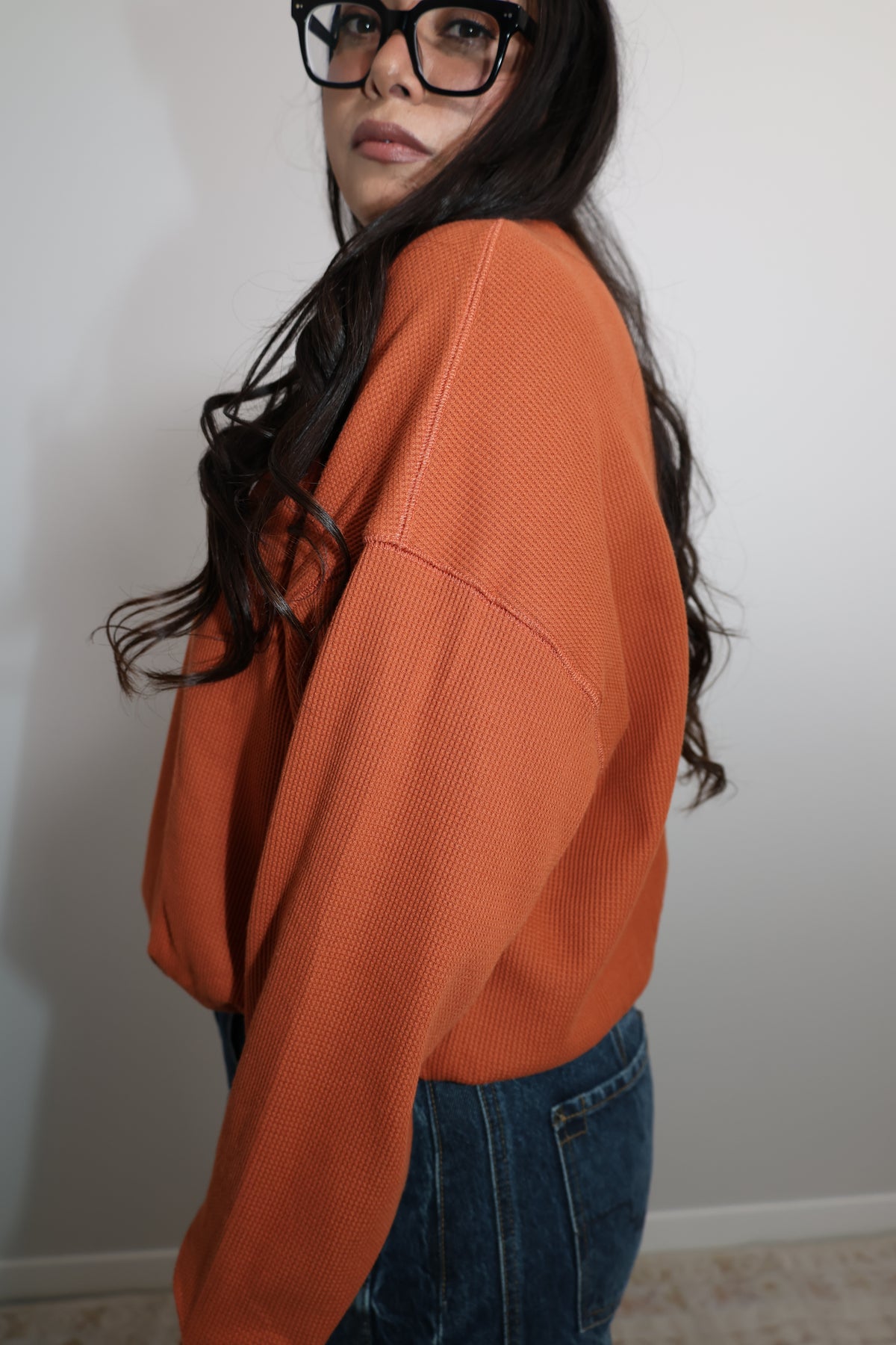 Pumpkin Spice & Everything Nice bubble hem thermal