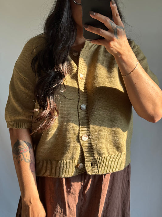 All Yours short sleeve sweater cardigan
