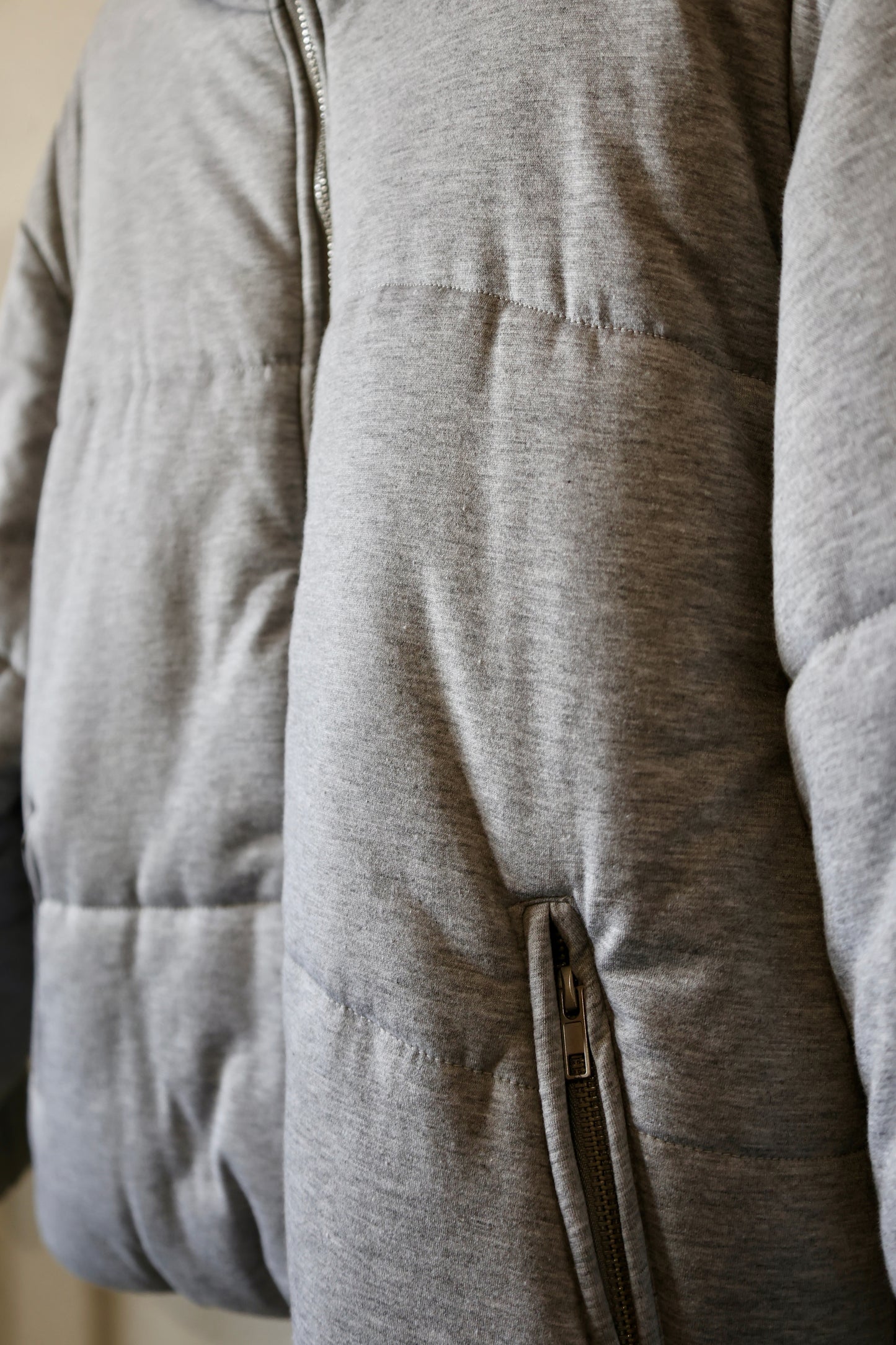 Sunday Edition Melange Jersey Puffer jacket