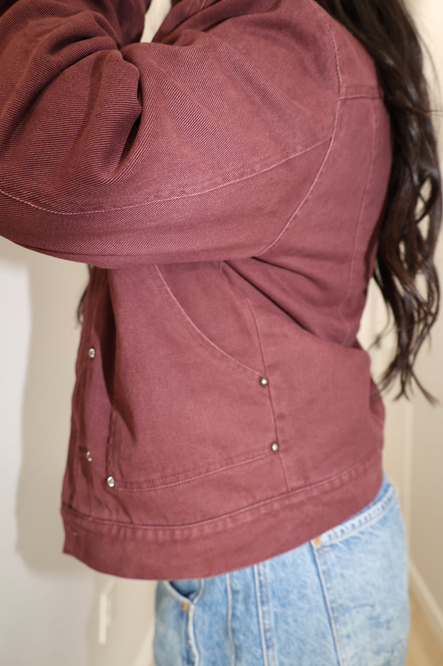 Bailey Rose - Vintage Studded Denim Jacket