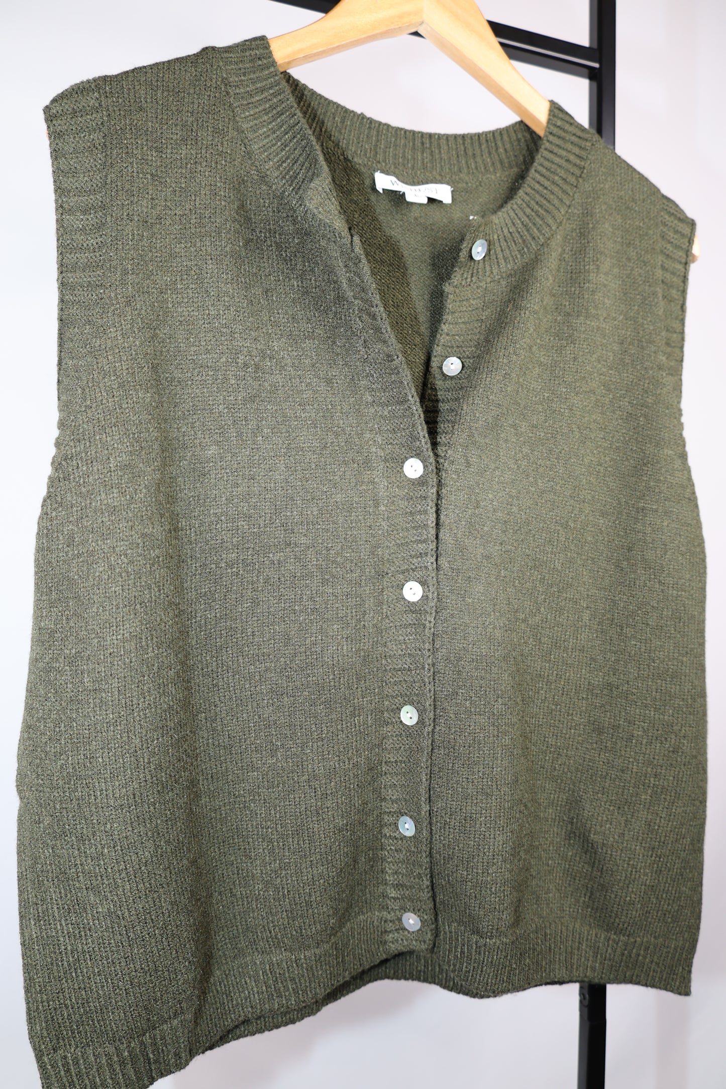 I'll Be There button up sweater vest