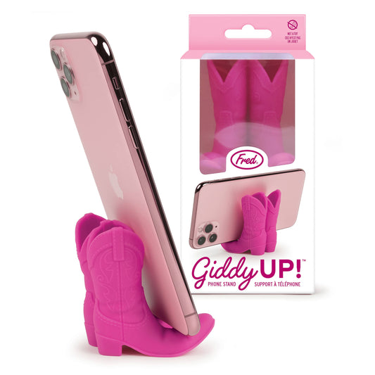 Fred & Friends - Pink Cowboy Boot Phone Stand