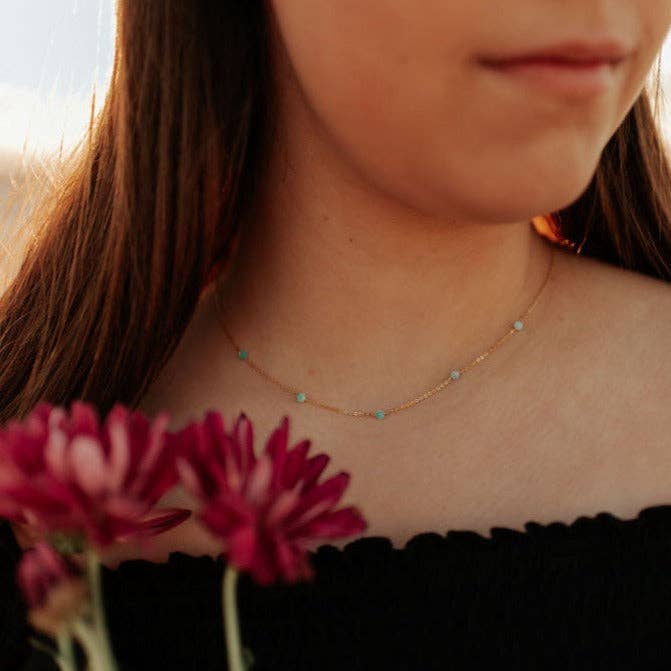 Well Spoken Necklace in Turquoise