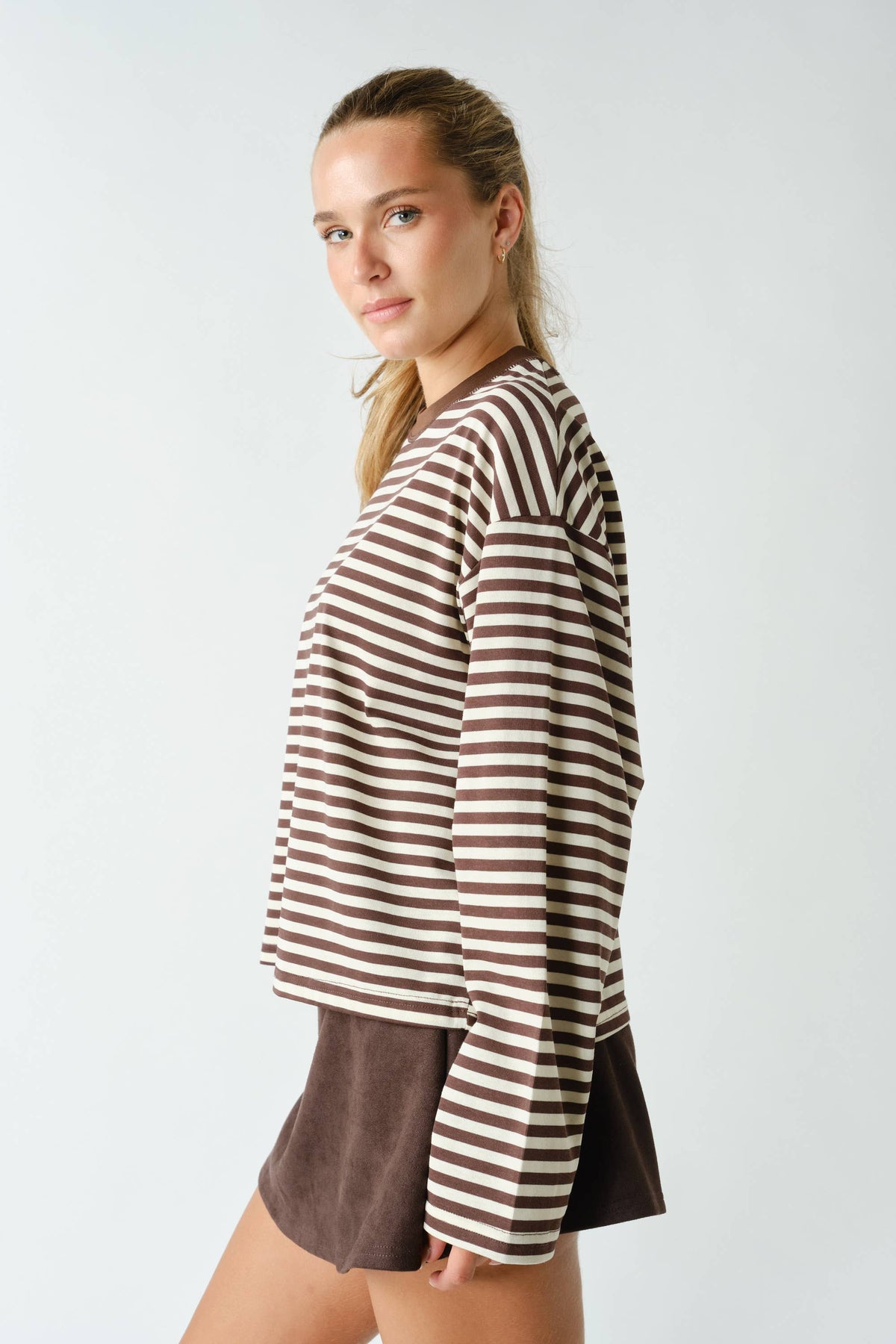 Mono B - Horizon Striped Long-Sleeve Tee