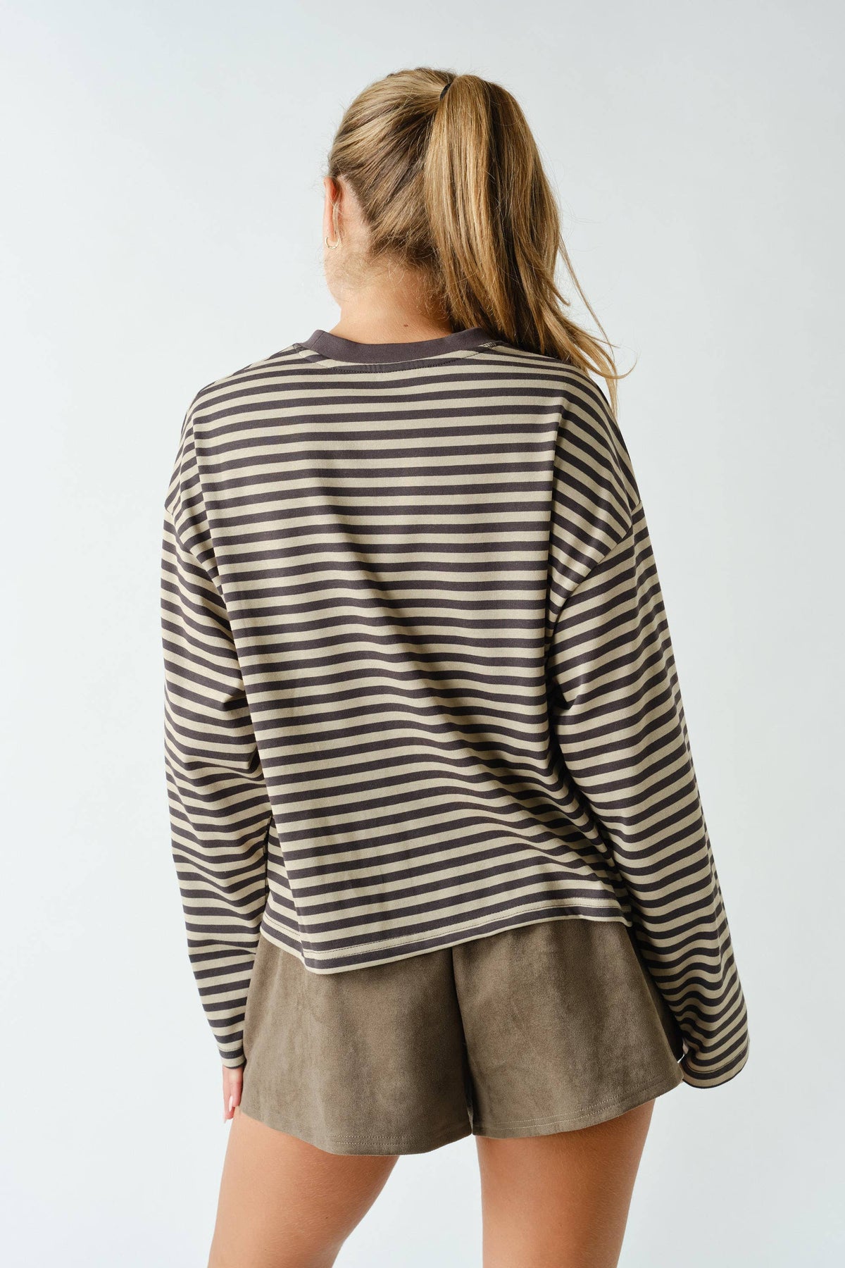Mono B - Horizon Striped Long-Sleeve Tee