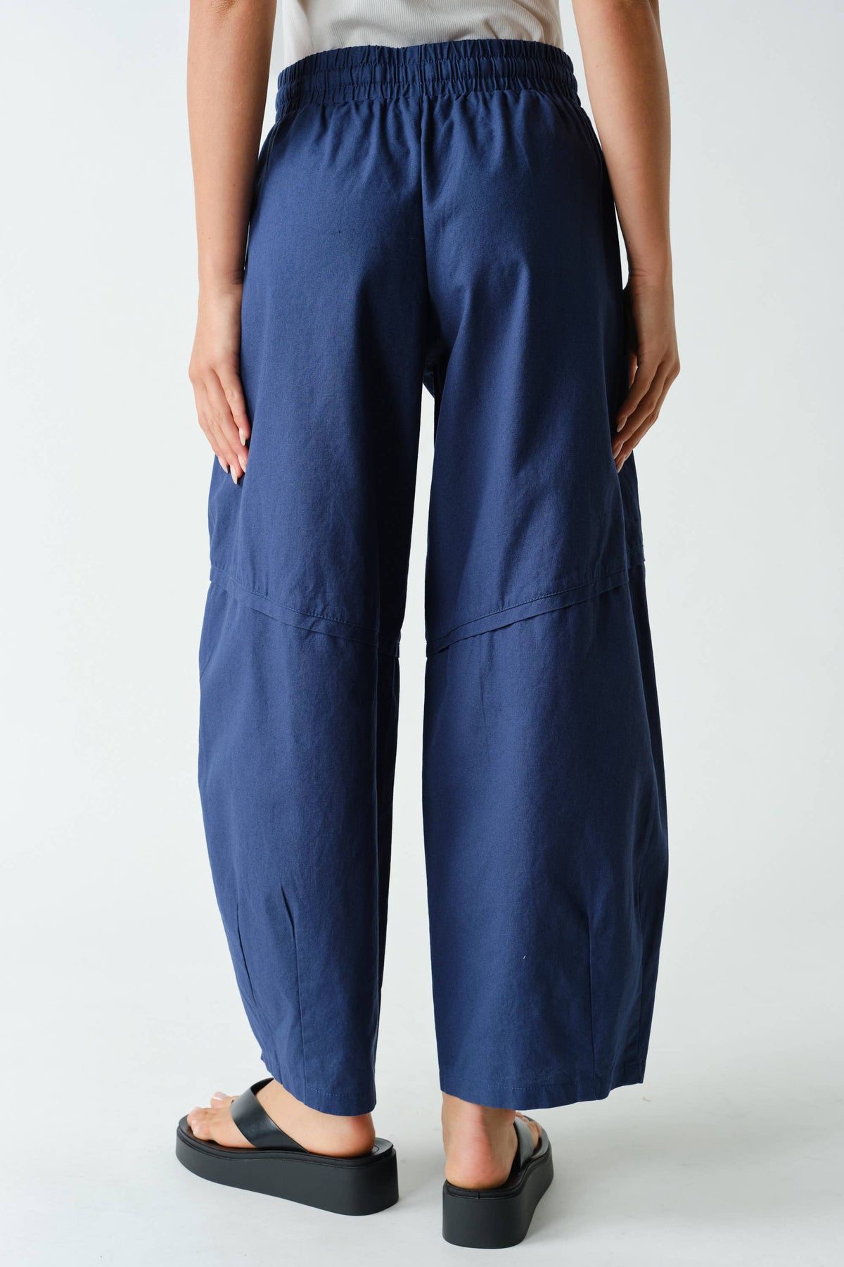 Mono B - Ember Cotton Barrel-Leg Utility Pants