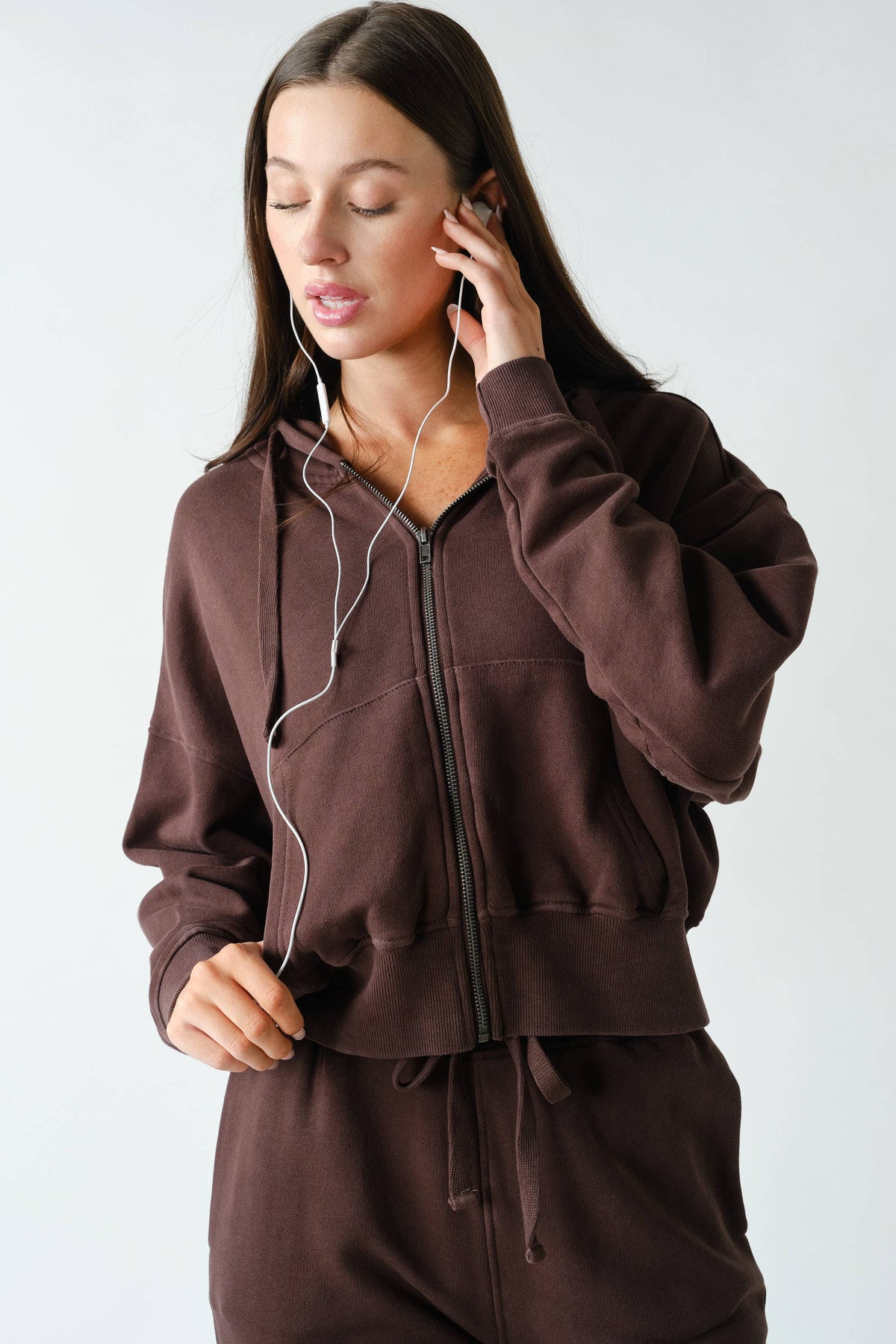 Mono B - Urban Ease Mineral Wash Hoodie Jacket