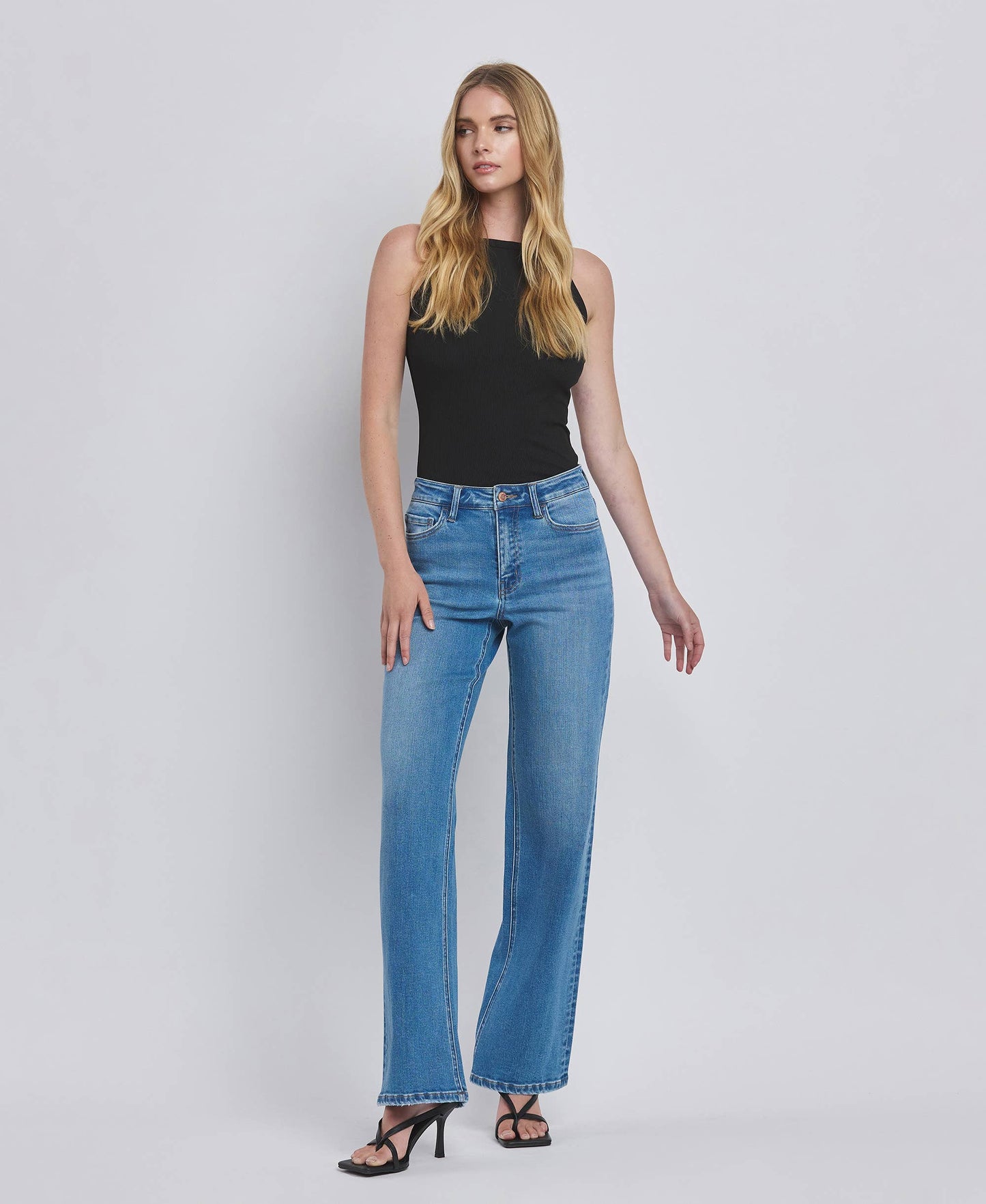 FLYING MONKEY - HIGH RISE WIDE JEANS