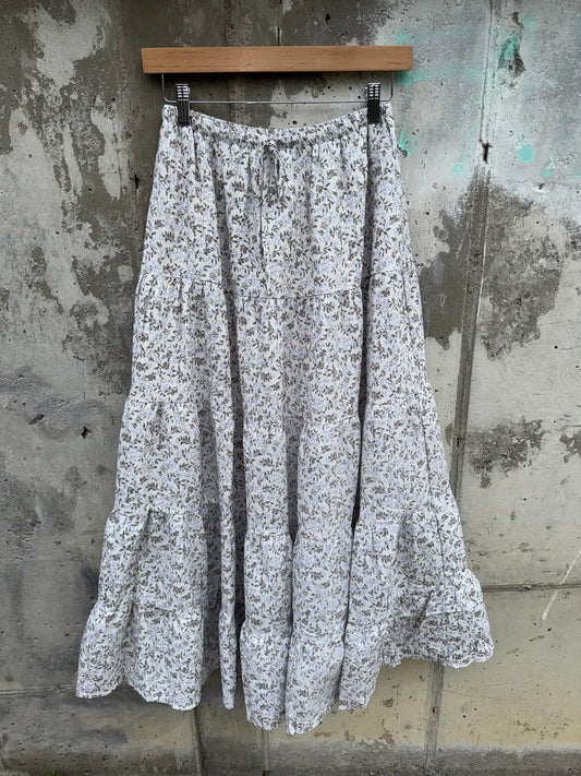 Wishlist - Multicolor Floral Maxi Skirt w/ Drawstring