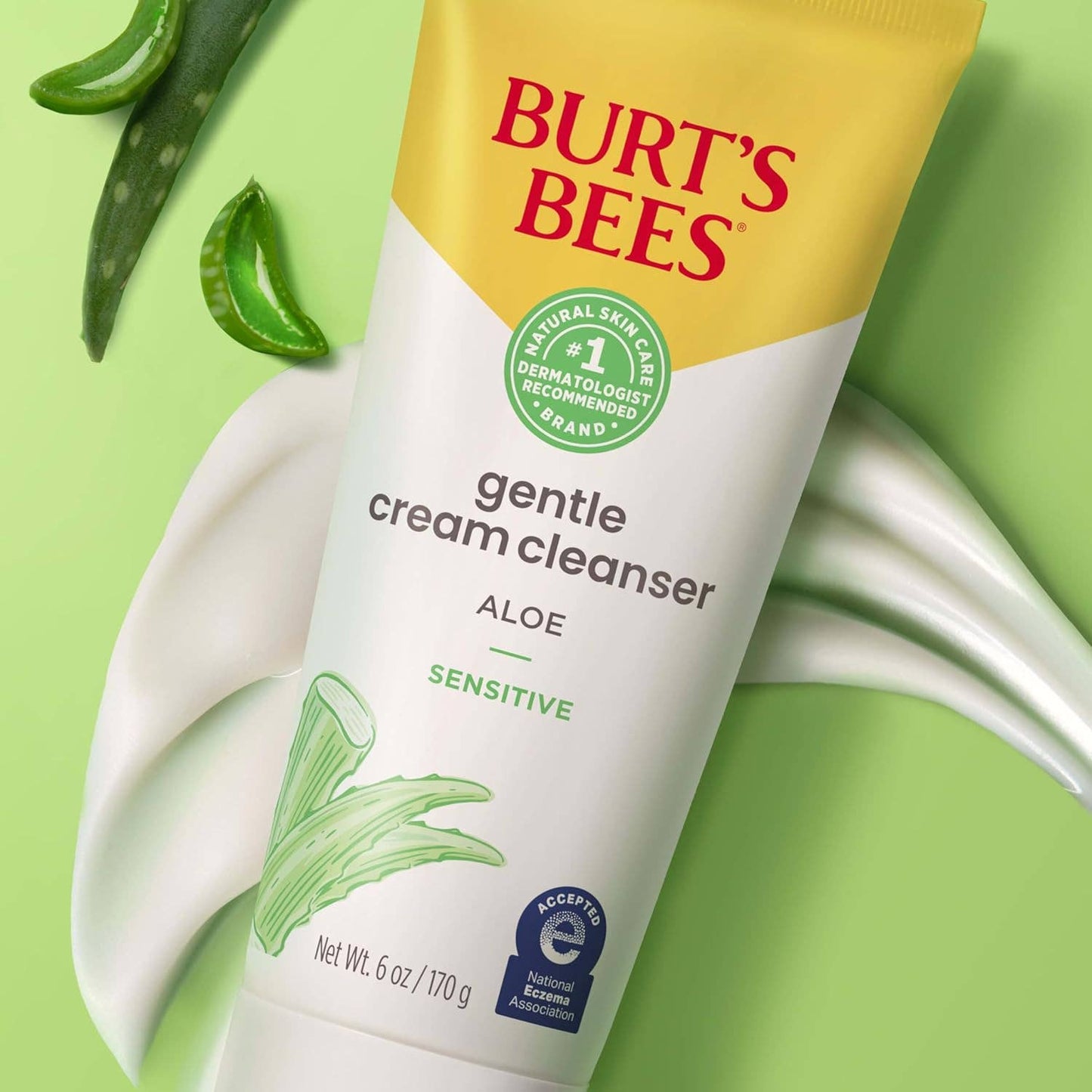 Burt's Bees - Gentle Cream Cleanser Sensitive Solutions With Aloe