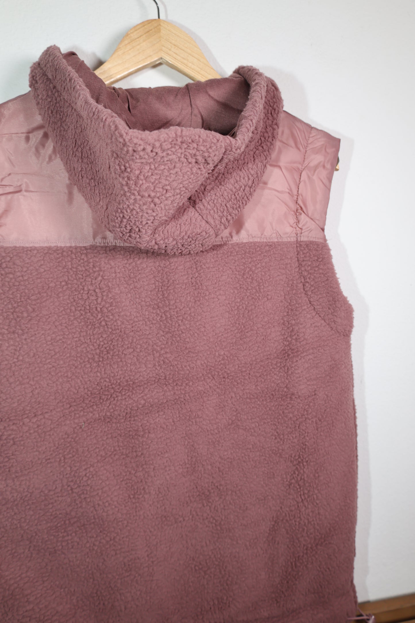 Mono B - Alpine Fleece Zip Up Hooded Vest