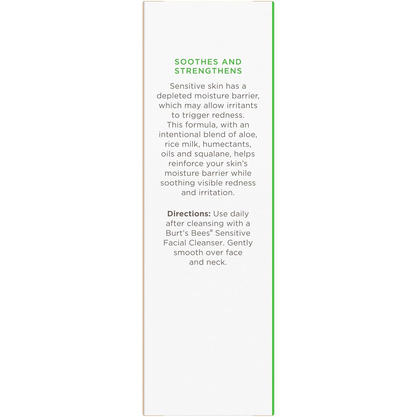 Burt's Bees - Calming Day Lotion Sensitive Solutions With Aloe + Rice Milk