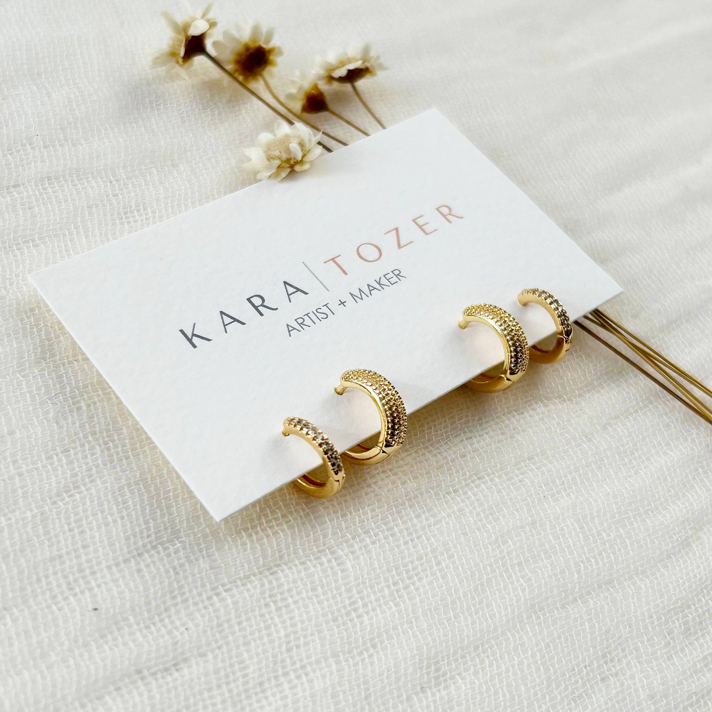 KARA | TOZER - Dainty Hoop Stacking Set #2